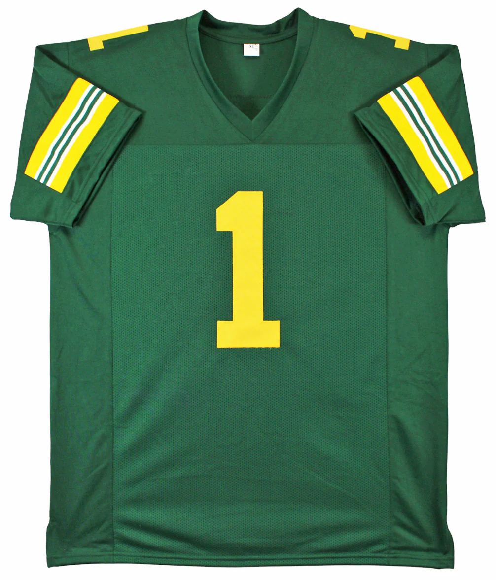 Warren Moon HOF 06 Authentic Signed Green Pro Style Jersey BAS Witnessed #W52352 - Image 4
