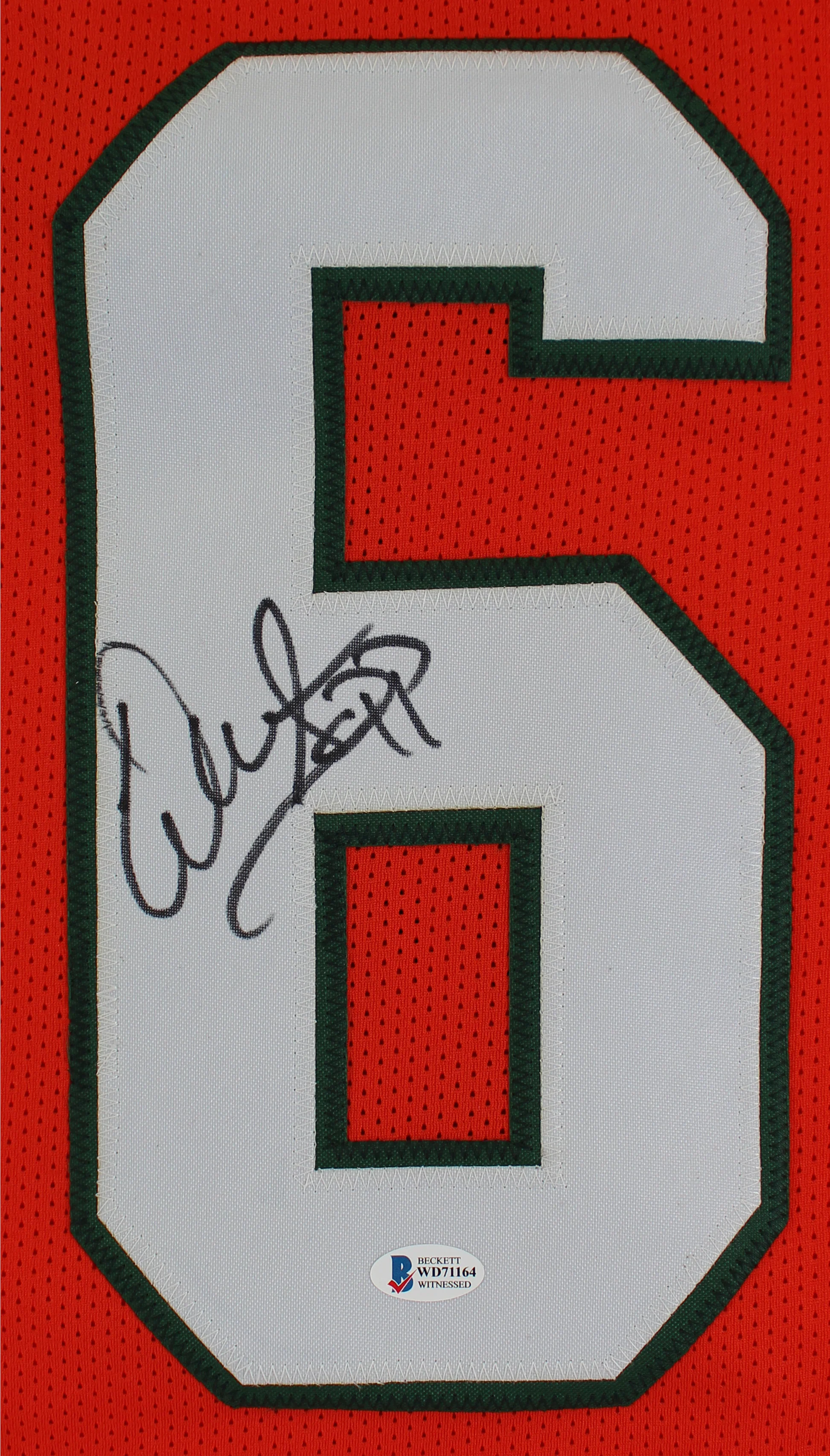 Warren Sapp Authentic Signed Orange Pro Style Jersey Autographed BAS Witnessed - Image 3