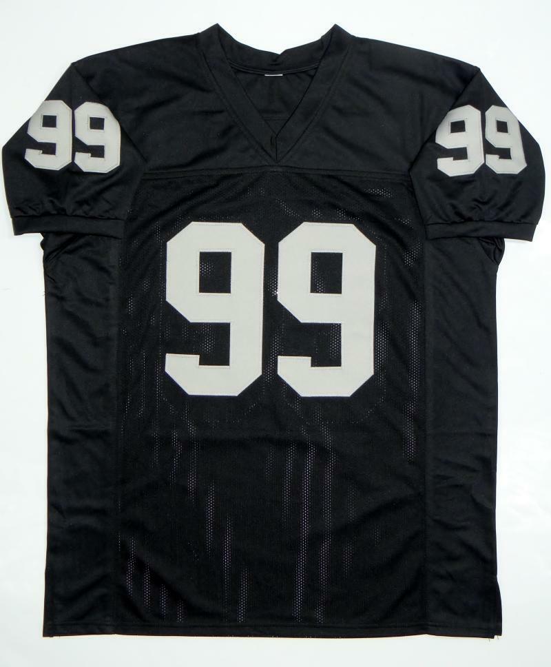 Warren Sapp Autographed Black Pro Style Jersey HOF- JSA Witness Auth *Vert HOF - Image 4