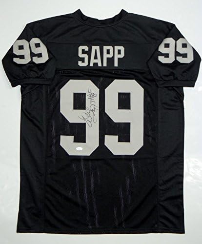 Warren Sapp Autographed Black Pro Style Jersey HOF- JSA Witness Auth *Vert HOF - Image 6