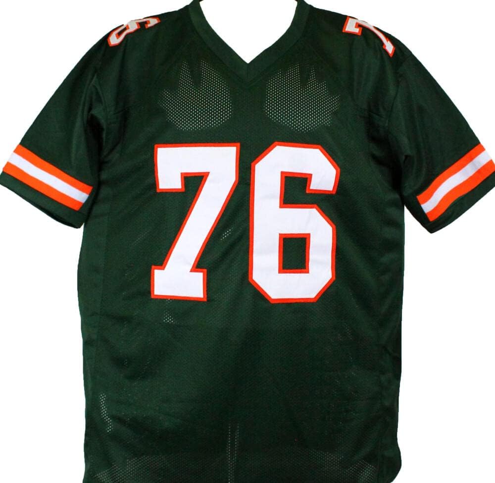 Warren Sapp Autographed Green College Style Jersey w/Insc.-Beckett W Hologram - Image 7