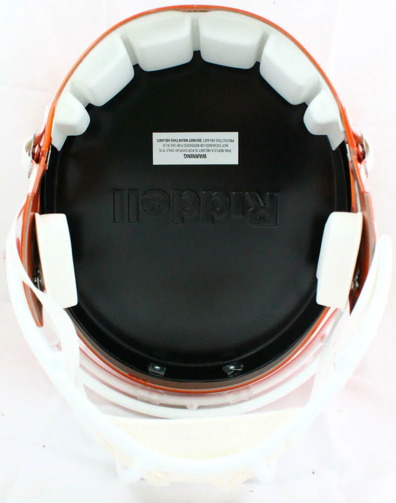 Warren Sapp Autographed Miami Hurricanes F/S Flash Speed Helmet w/Insc.-BAW Holo - Image 5
