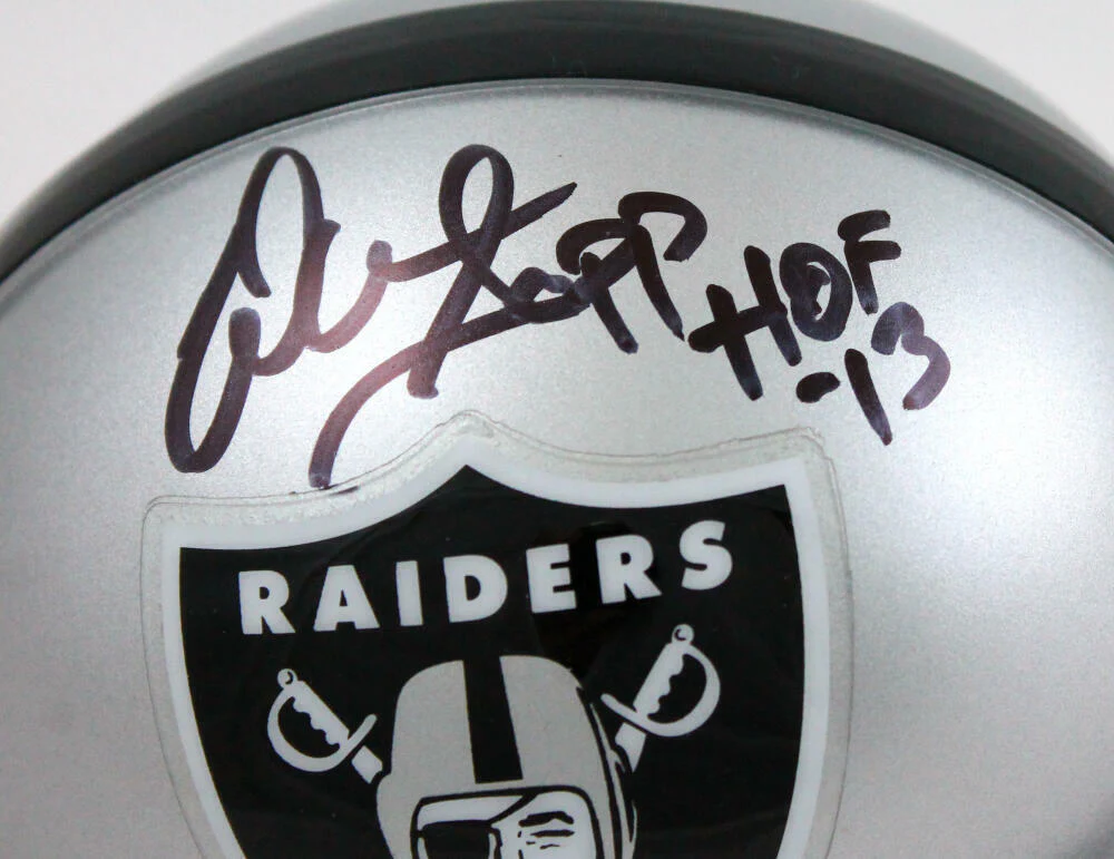 Warren Sapp Autographed Oakland Raiders Mini Helmet w/HOF-Beckett W Hologram - Image 2