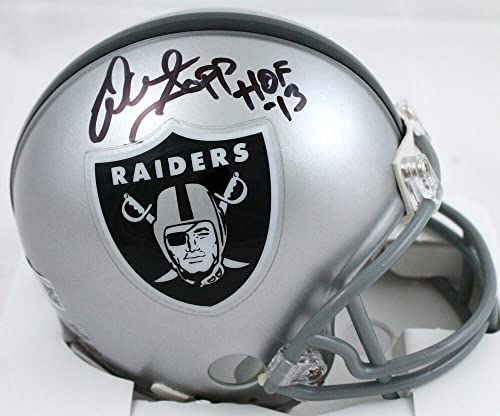 Warren Sapp Autographed Oakland Raiders Mini Helmet w/HOF-Beckett W Hologram - Image 4