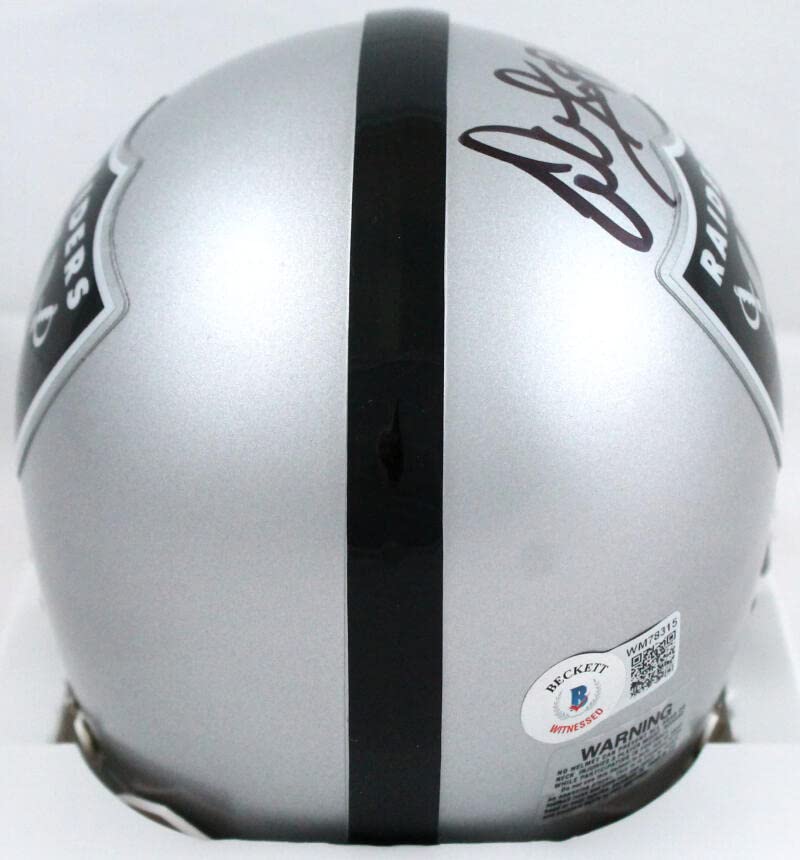 Warren Sapp Autographed Oakland Raiders Mini Helmet w/HOF-Beckett W Hologram - Image 7