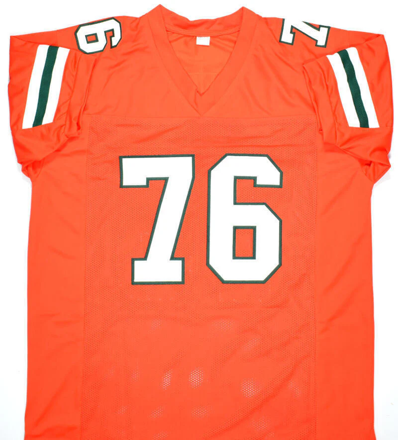 Warren Sapp Autographed Orange College Style Jersey - Beckett W Hologram *Black - Image 3