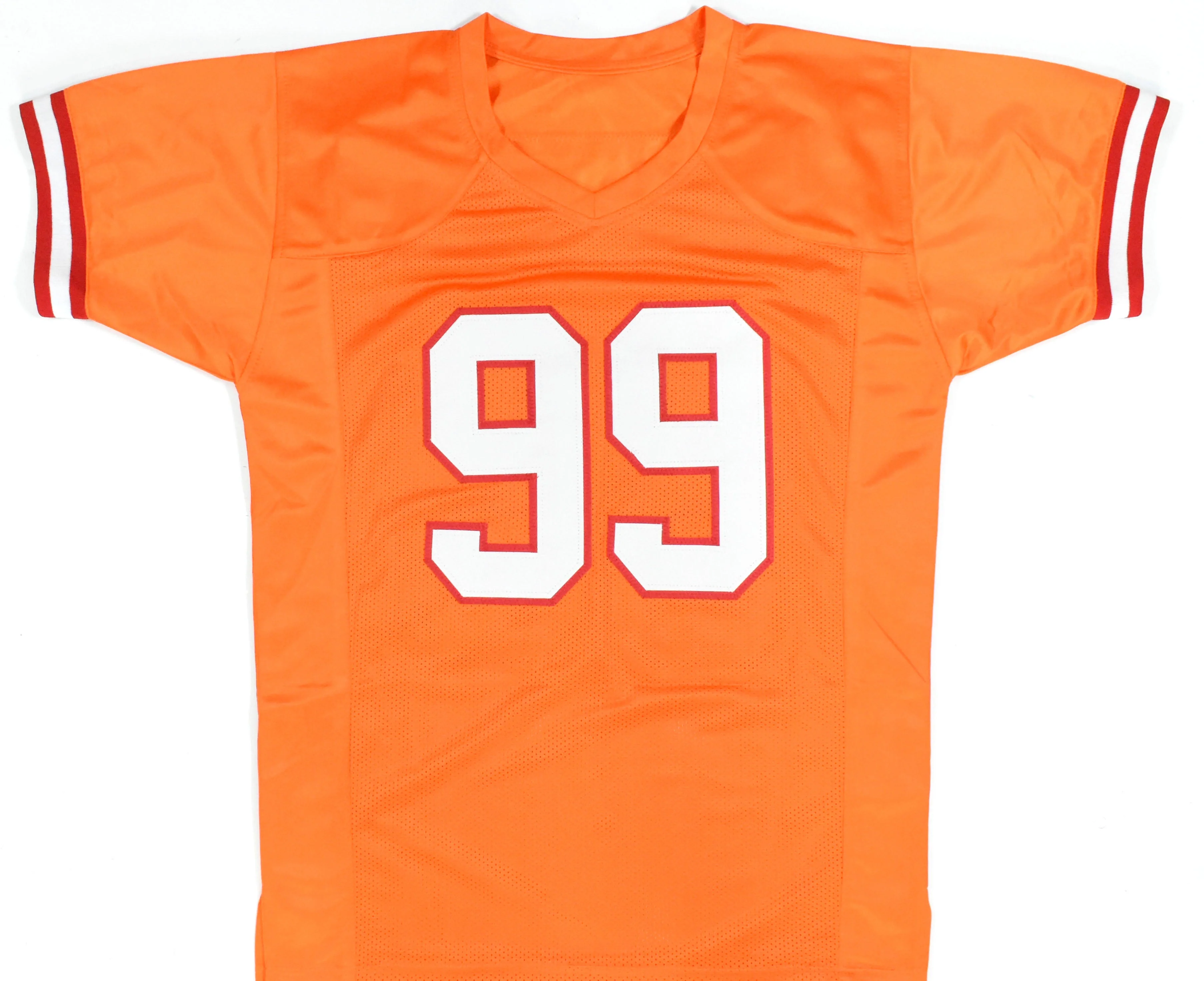 Warren Sapp Autographed Orange Pro Style Jersey w/HOF- Beckett W Hologram *Black - Image 3