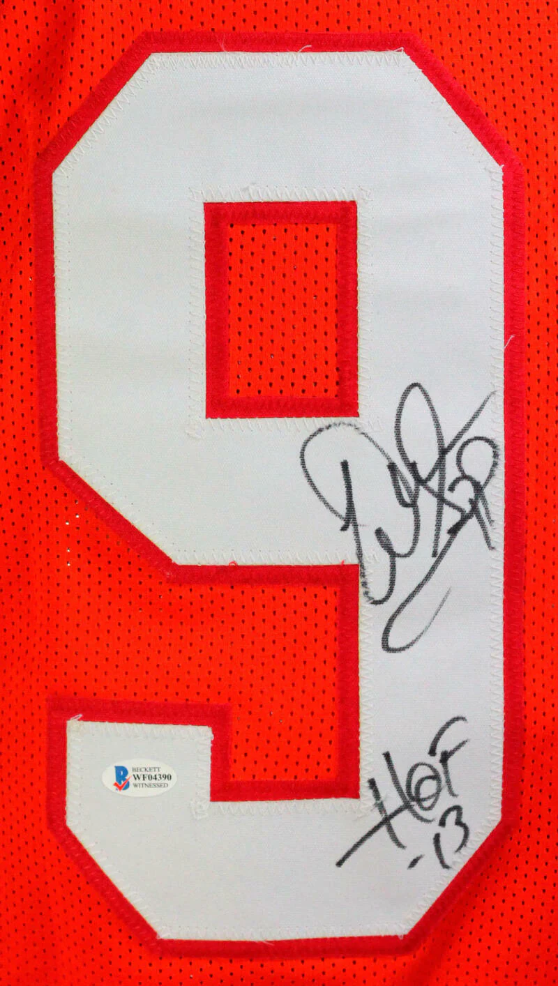 Warren Sapp Autographed Orange Pro Style Jersey w/ HOF - Beckett Witness - Image 2