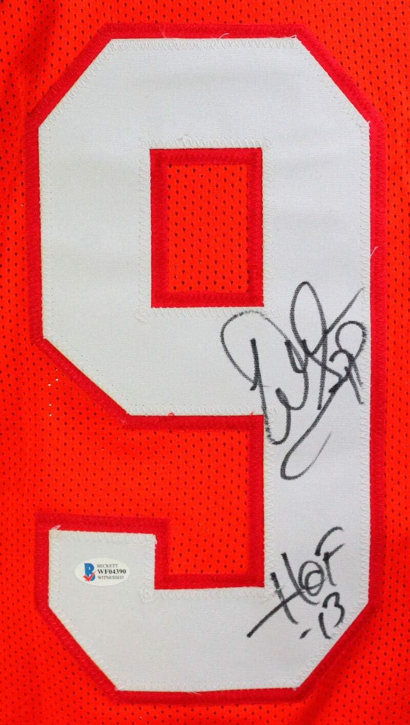 Warren Sapp Autographed Orange Pro Style Jersey w/ HOF - Beckett Witness - Image 6