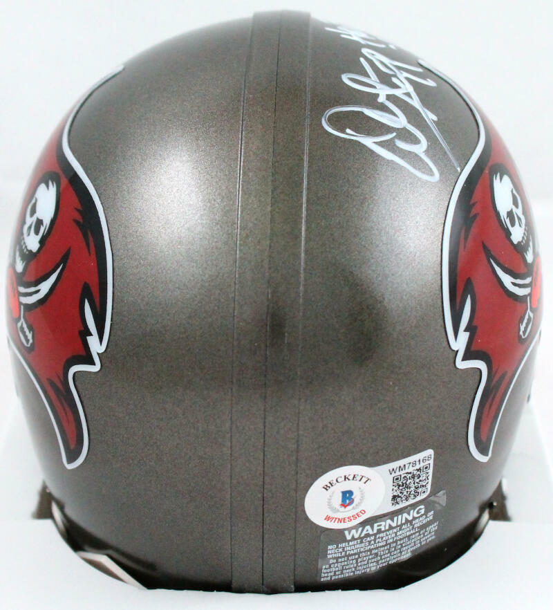 Warren Sapp Autographed TB Buccaneers 97-13 Mini Helmet w/HOF-Beckett W Hologram - Image 3
