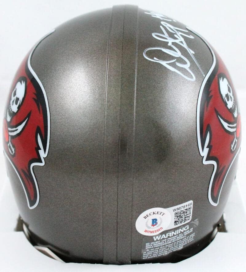 Warren Sapp Autographed TB Buccaneers 97-13 Mini Helmet w/HOF-Beckett W Hologram - Image 7