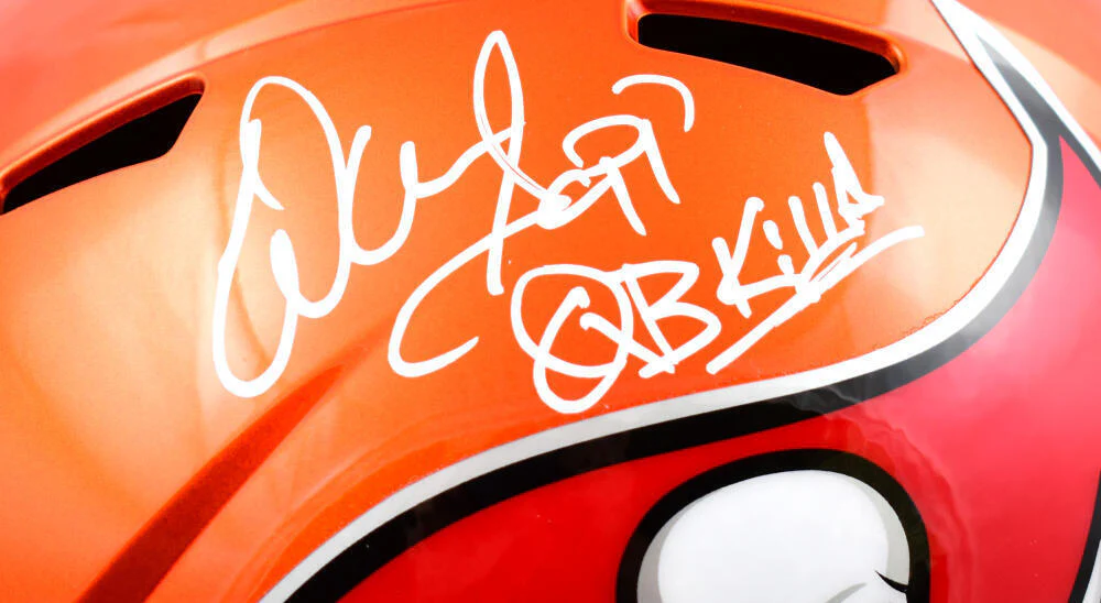 Warren Sapp Signed Buccaneers F/S Flash Speed Helmet w/QB Killa- Beckett W Holo - Image 2