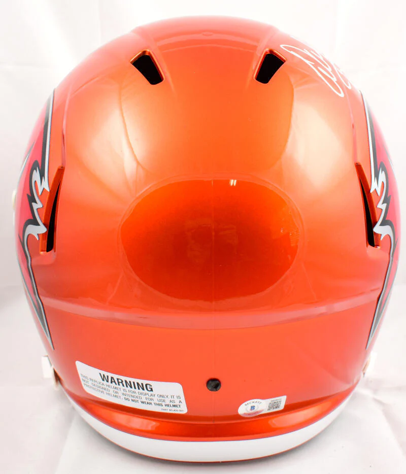 Warren Sapp Signed Buccaneers F/S Flash Speed Helmet w/QB Killa- Beckett W Holo - Image 3