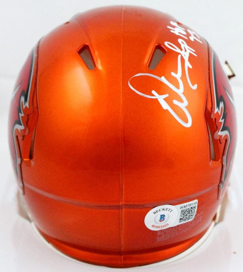 Warren Sapp Autographed Buccaneers Flash Speed Mini Helmet w/HOF-Beckett W Holo - Image 7