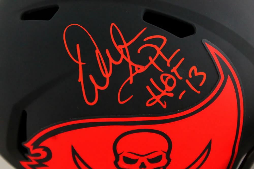 Warren Sapp Signed Tampa Bay Bucs F/S Eclipse Speed Helmet w/HOF - Beckett *Red - Image 2