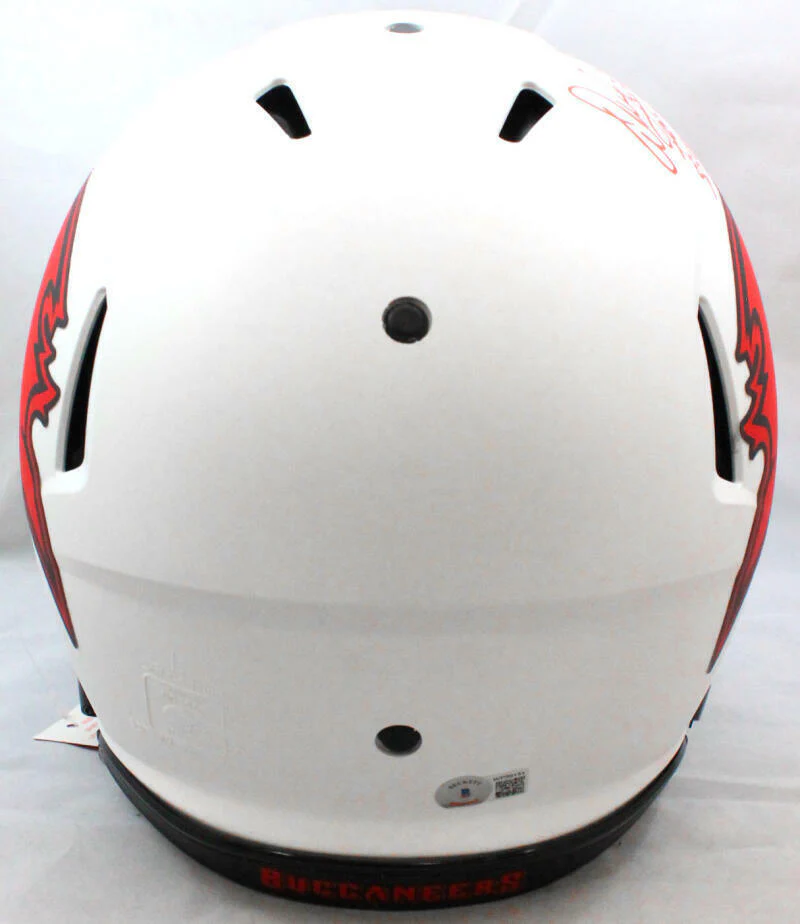 Warren Sapp Signed TB Bucs Lunar Speed F/S Authentic Helmet w/2 Insc-BAW *Holo - Image 4