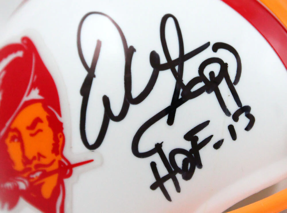 Warren Sapp Autographed TB Buccaneers 76-96 Mini Helmet w/HOF-Beckett W Hologram - Image 2