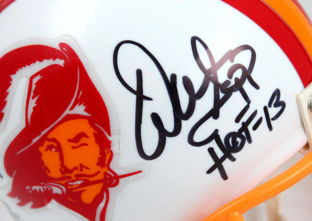 Warren Sapp/D. Brooks Signed Buccaneers 76-96 Mini Helmet w/HOF-Beckett W Holo - Image 2