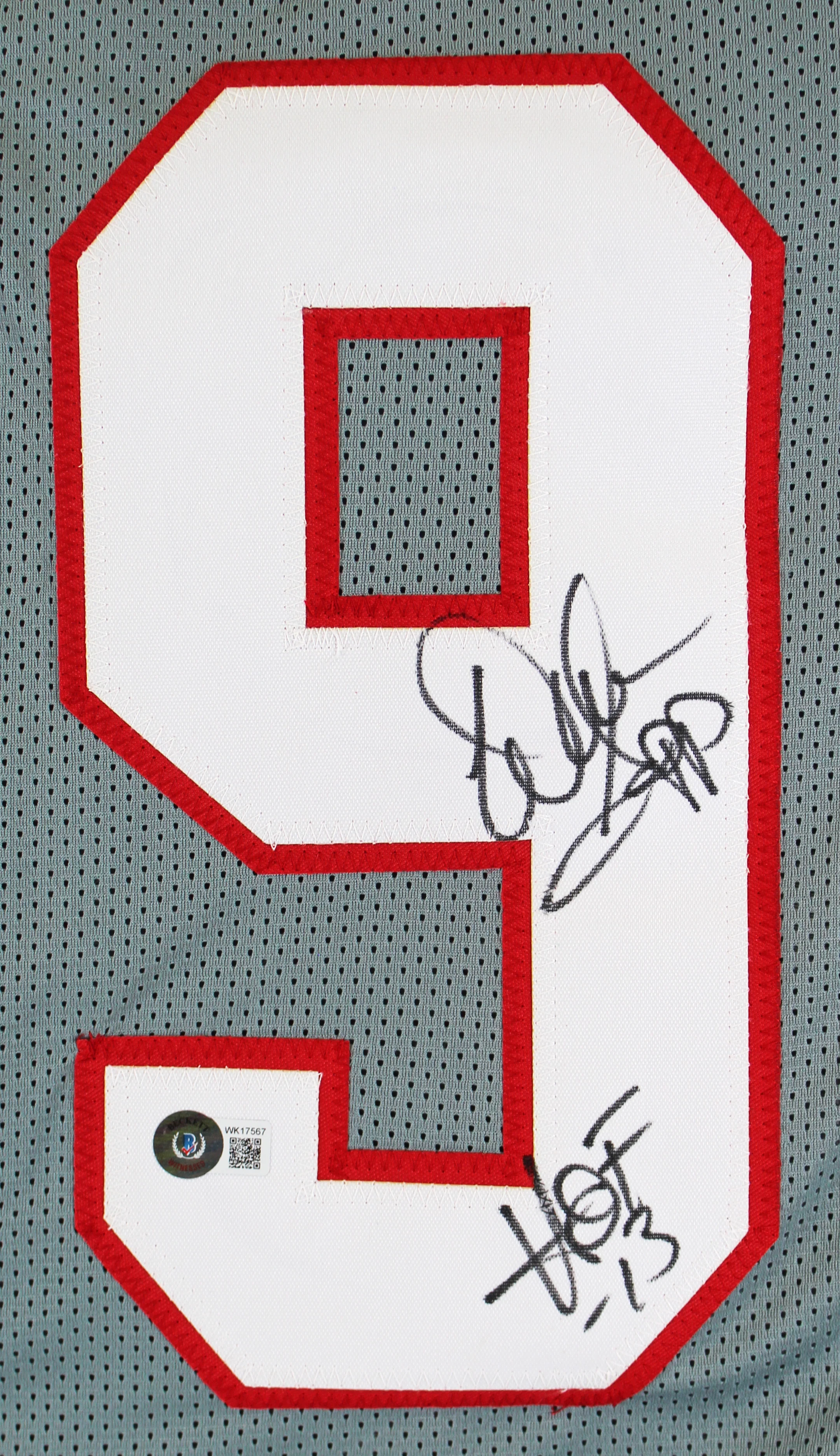 Warren Sapp "HOF 13" Authentic Signed Grey Pro Style Jersey BAS Witnessed - Image 3