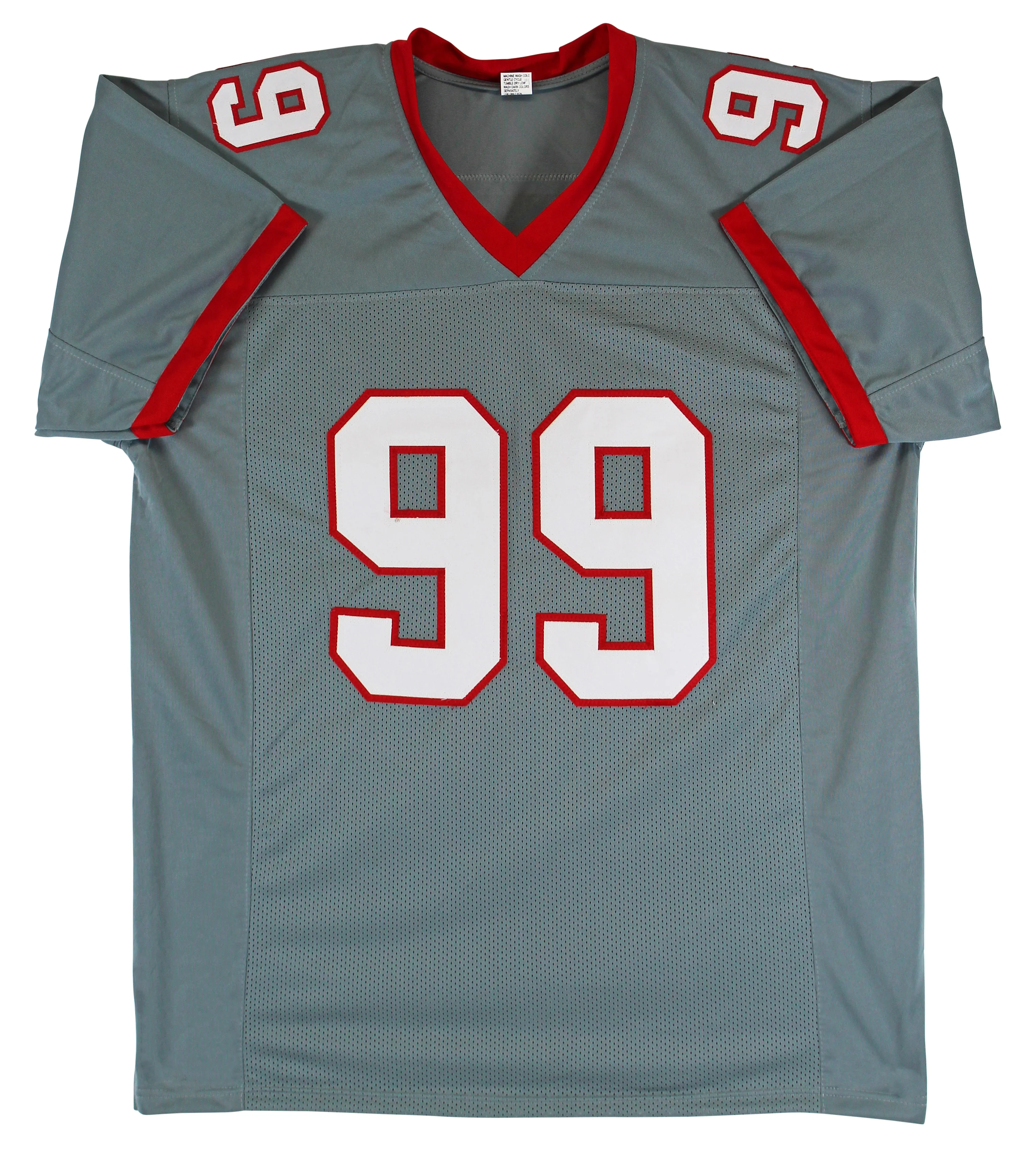 Warren Sapp "HOF 13" Authentic Signed Grey Pro Style Jersey BAS Witnessed - Image 4