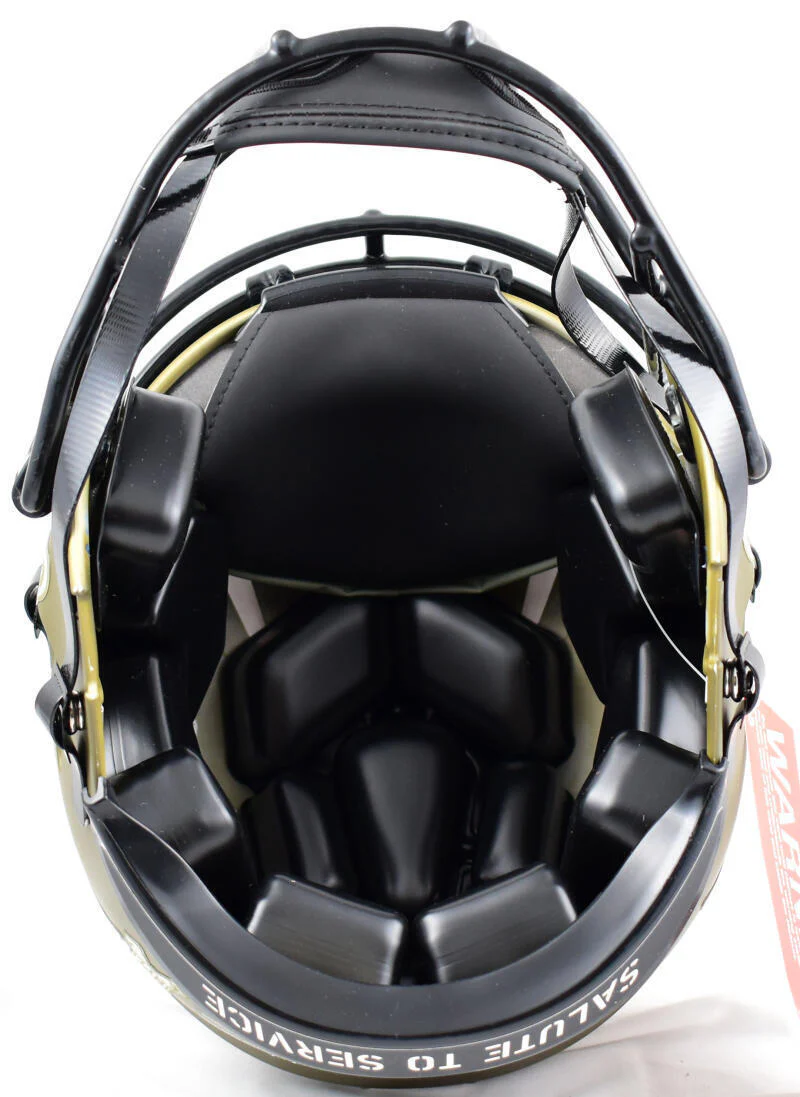 Warren Sapp Signed Bucs F/S Salute to Service Speed Auth Helmet w/3 ins-BeckettW - Image 6