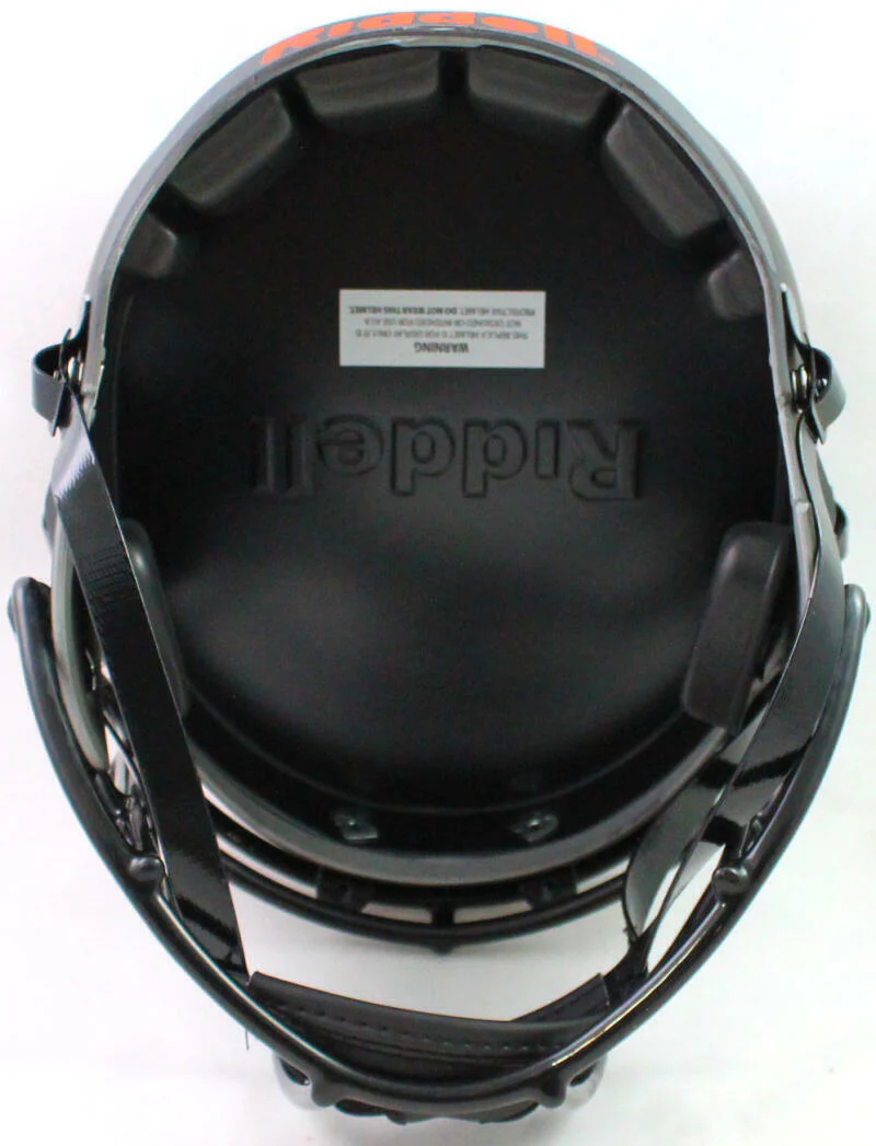 Warren Sapp Signed Miami Hurricanes Eclipse Speed FS Helmet w 91-BeckettW*Orange - Image 5