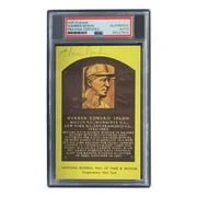 Warren Spahn Signed 4x6 Milwaukee Braves Hall Of Fame Plaque Card PSA/DNA 85027804 - Image 3