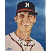 Warren Spahn Signed Milwaukee Braves Magazine Page BAS BH71135 - Image 4