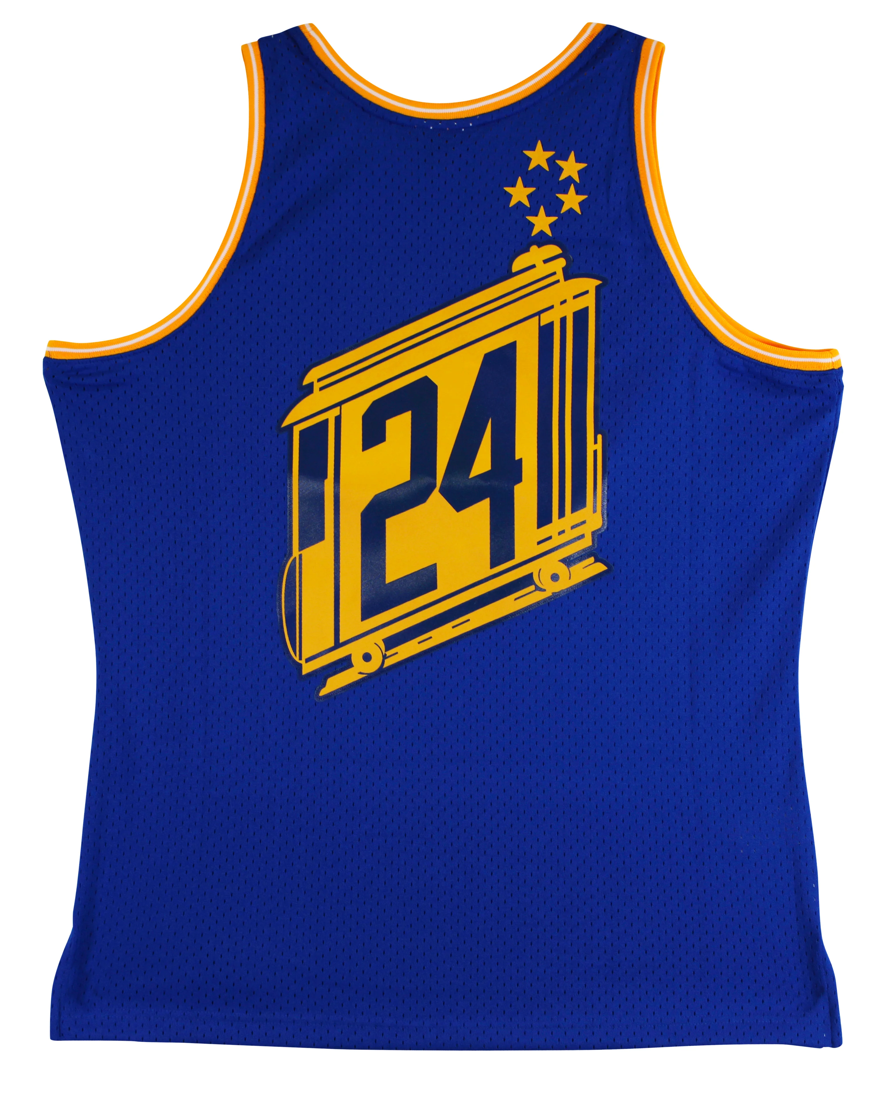 Warriors Rick Barry "2x Insc" Signed Blue M&N TB Swingman Jersey BAS Witnessed - Image 7