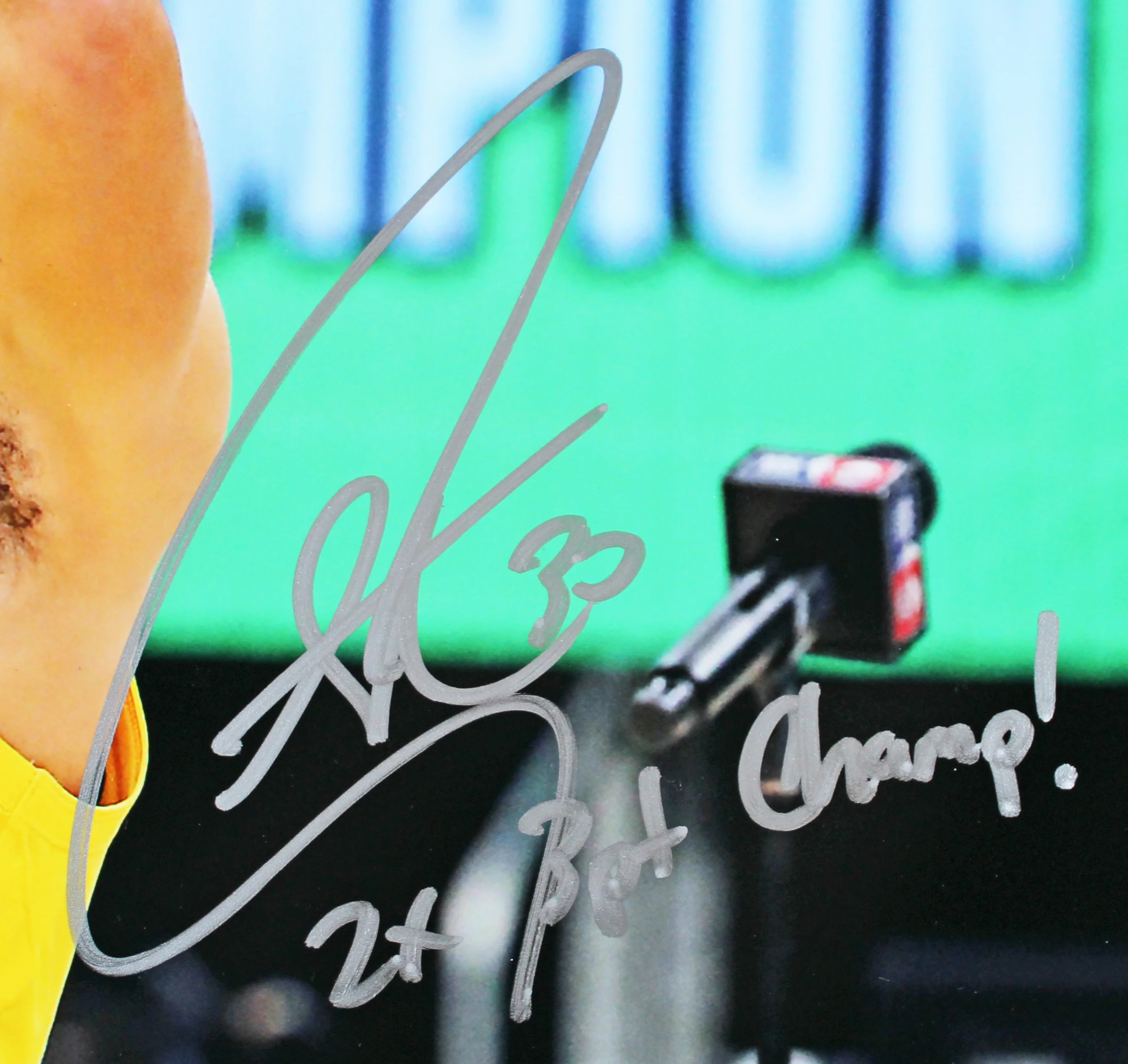 Warriors Stephen Curry "2x 3pt Champ!" Signed 16x20 All-Star Game Photo JSA - Image 3