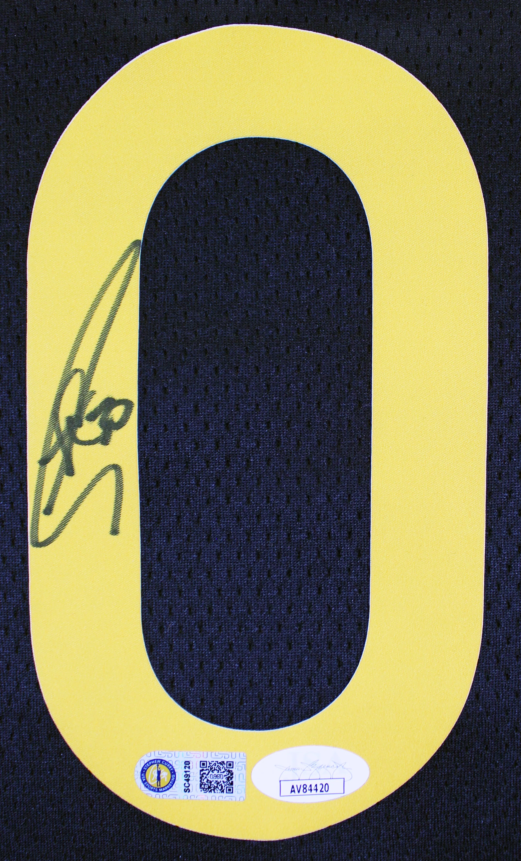 Warriors Stephen Curry Authentic Signed Black Nike Rose City Edition Jersey JSA - Image 4