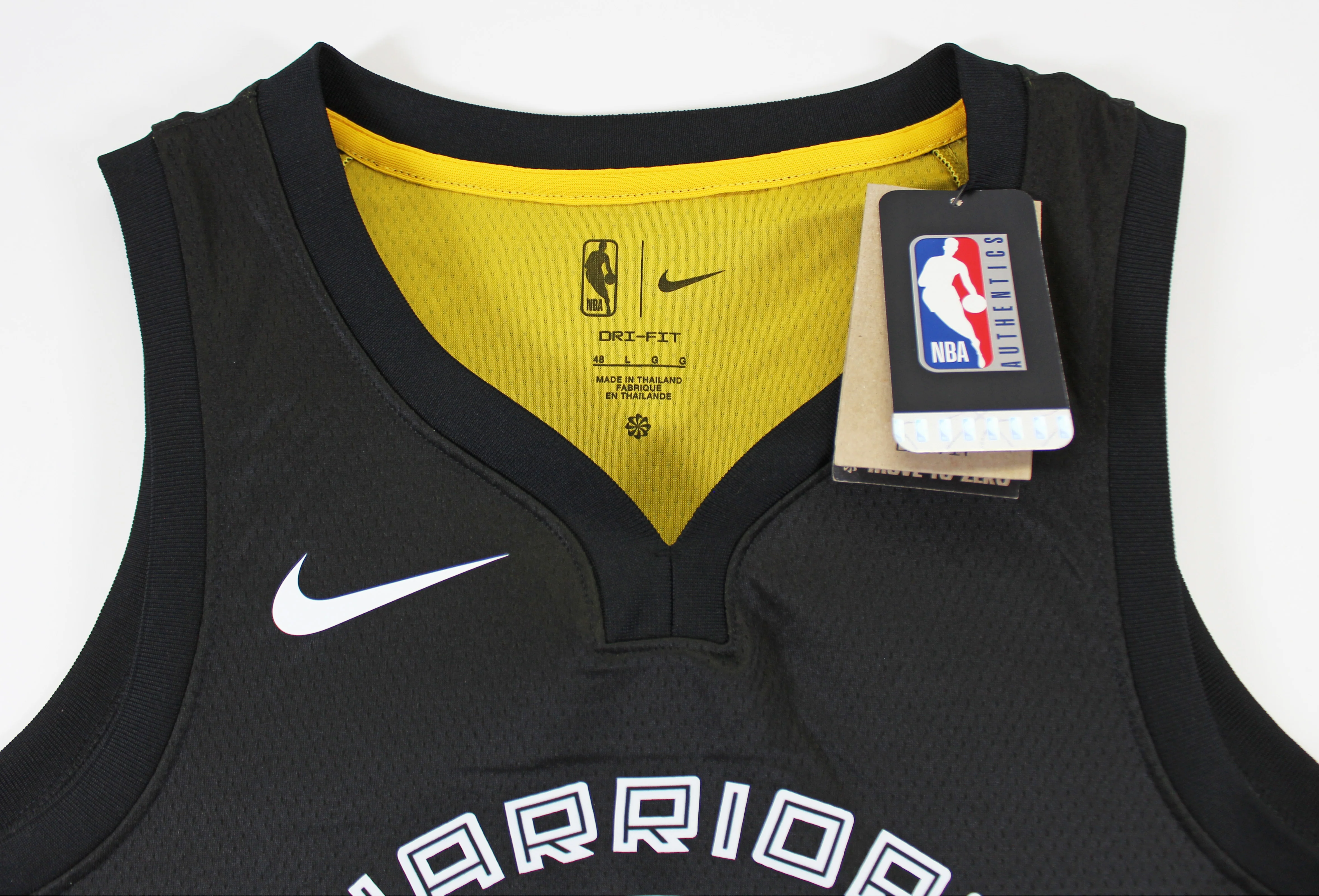 Warriors Stephen Curry Authentic Signed Black Nike Rose City Edition Jersey JSA - Image 6