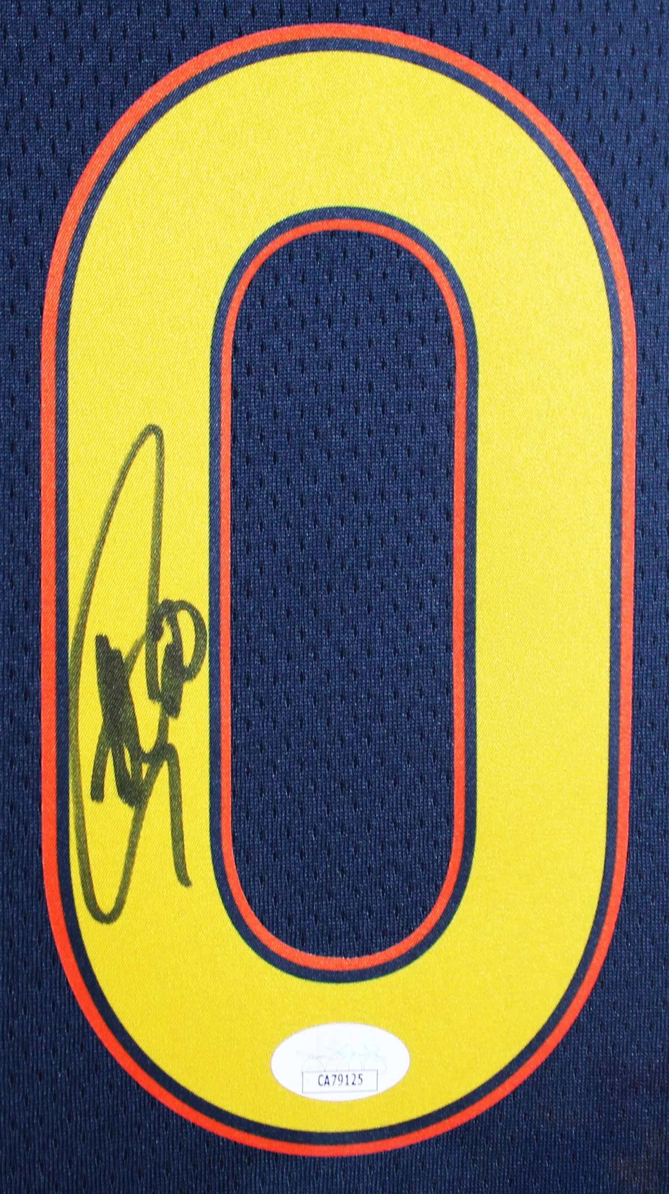 Warriors Stephen Curry Authentic Signed Navy Nike Swingman Framed Jersey JSA - Image 3