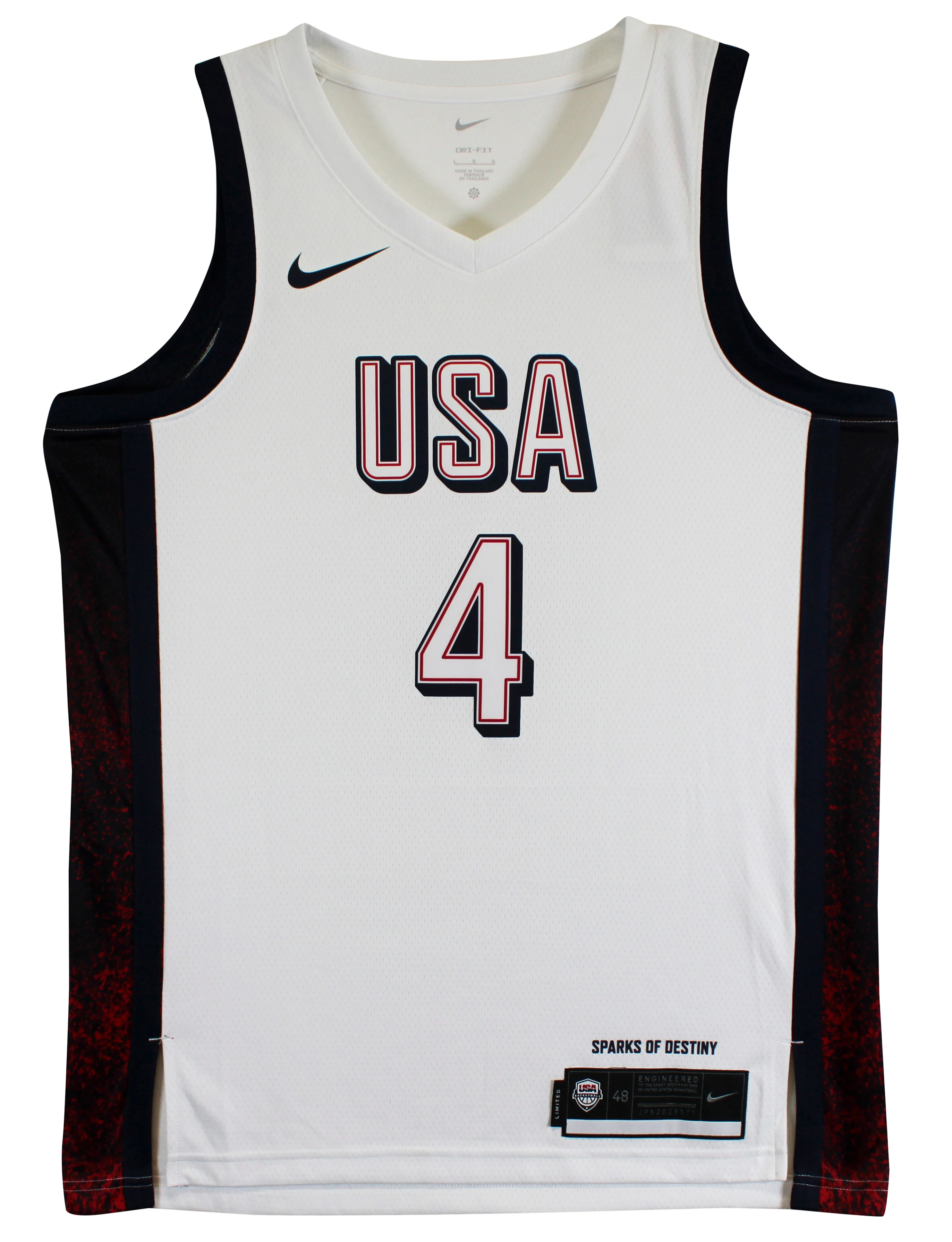 Warriors Stephen Curry Authentic Signed Team USA White Nike Swingman Jersey BAS - Image 5