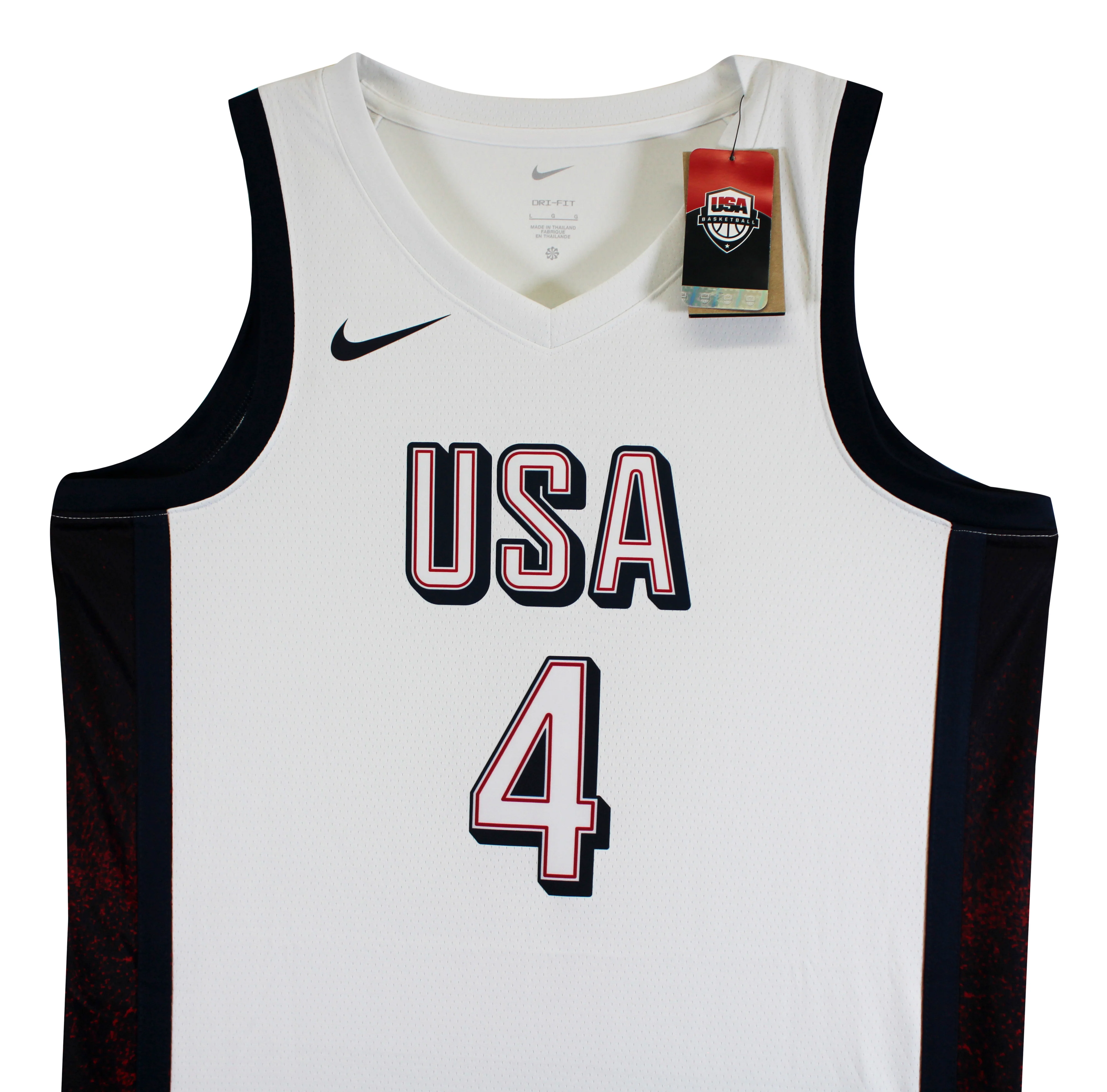 Warriors Stephen Curry Authentic Signed Team USA White Nike Swingman Jersey BAS - Image 6