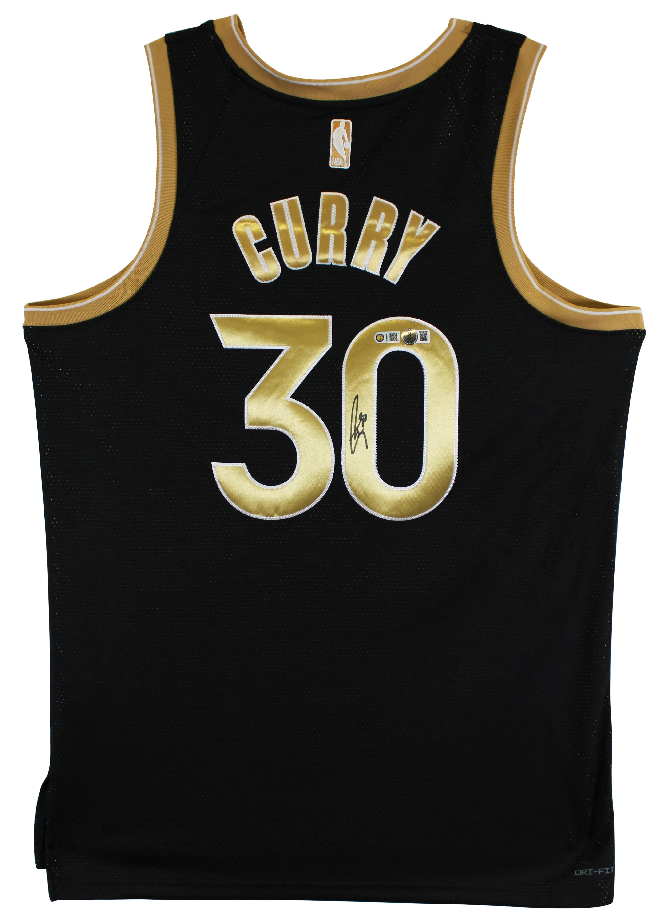 Warriors Stephen Curry Signed Black Jordan Brand Nike SC Edition Jersey BAS Wit - Image 3