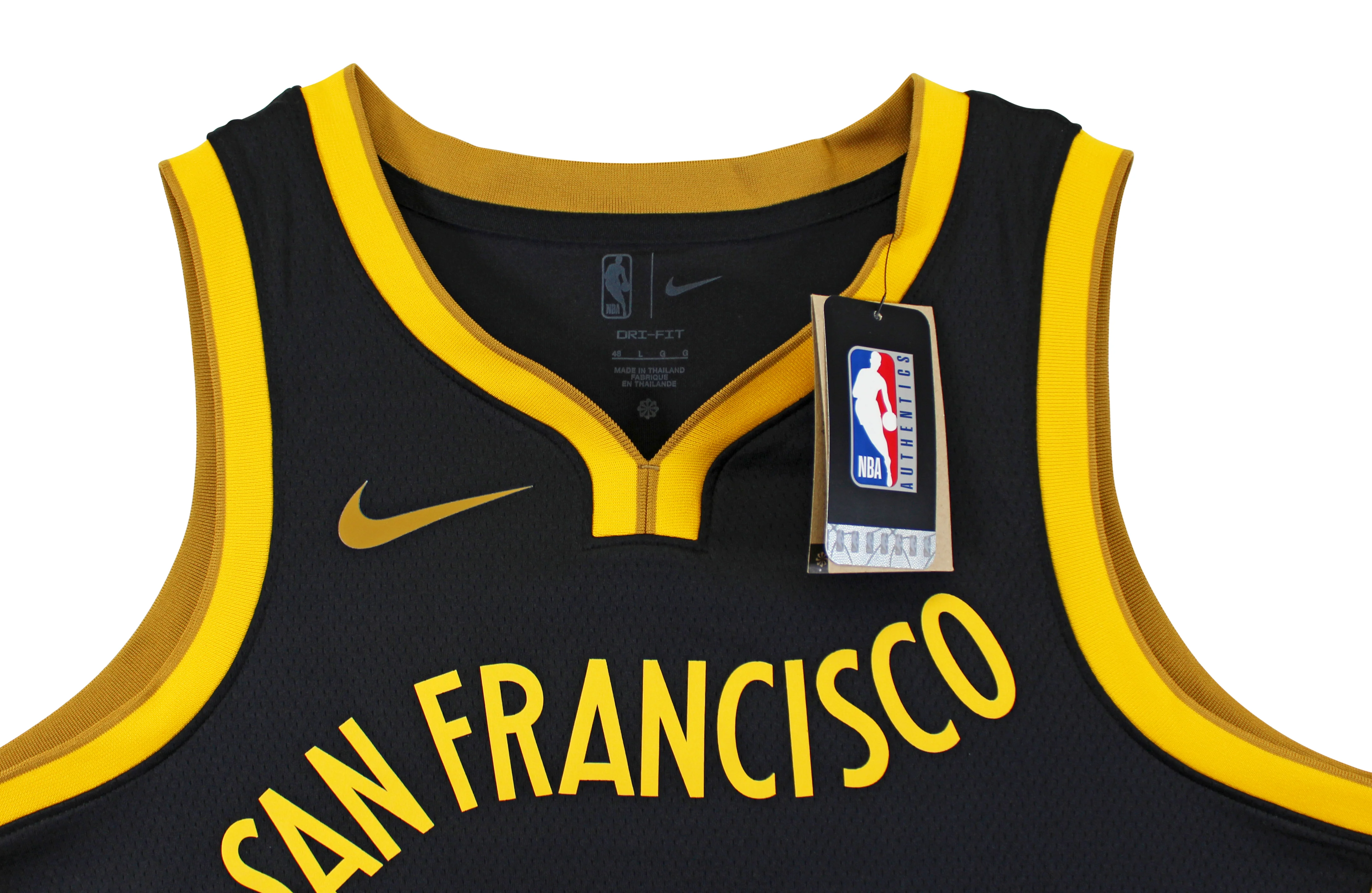 Warriors Stephen Curry Signed Black Nike 2023 City Edition Swingman Jersey JSA - Image 7
