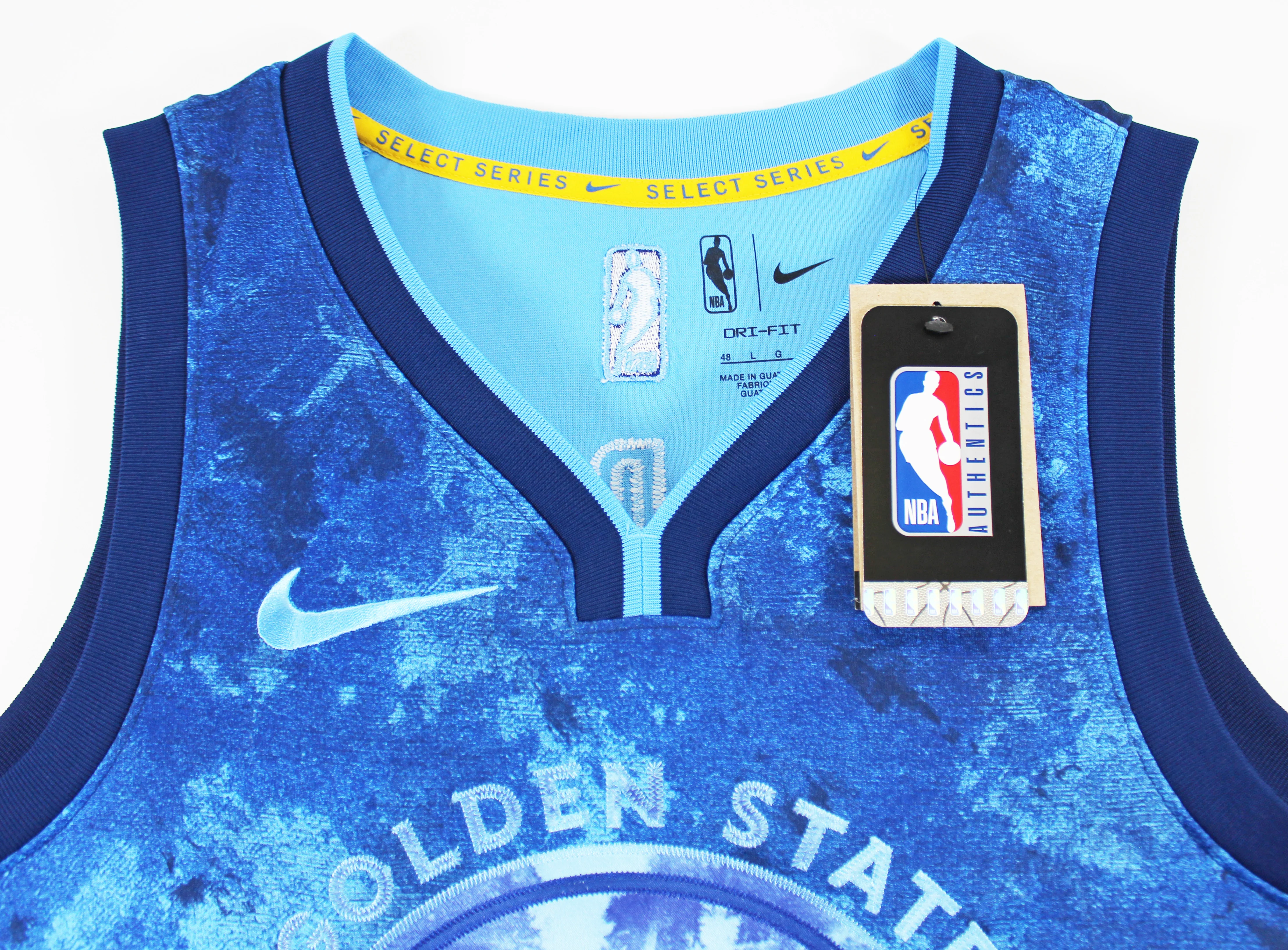 Warriors Stephen Curry Signed Blue Creators in The Paint Nike Jersey BAS Witness - Image 6