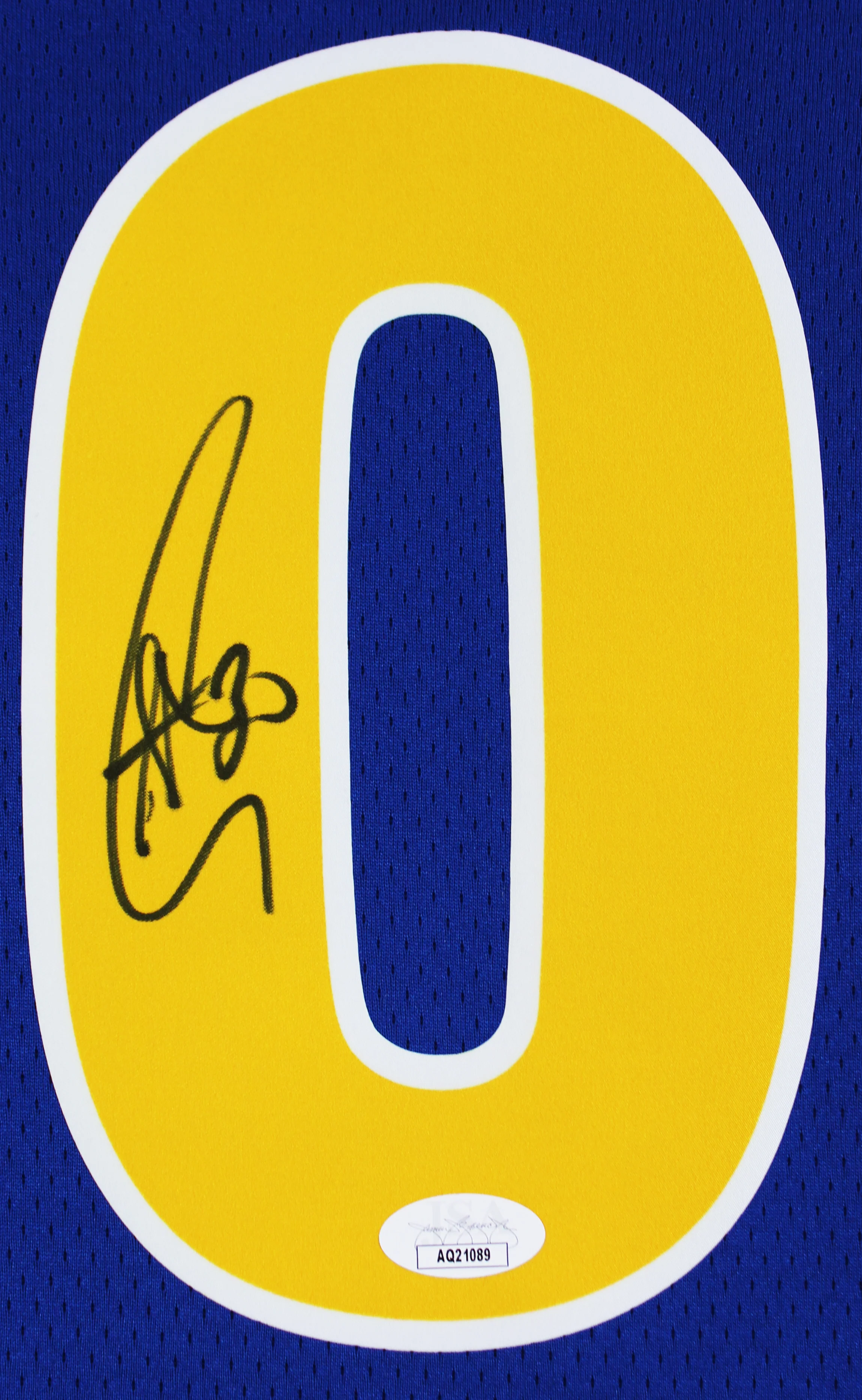 Warriors Stephen Curry Signed Blue Nike Classics Ed Swingman Framed Jersey JSA 2 - Image 3