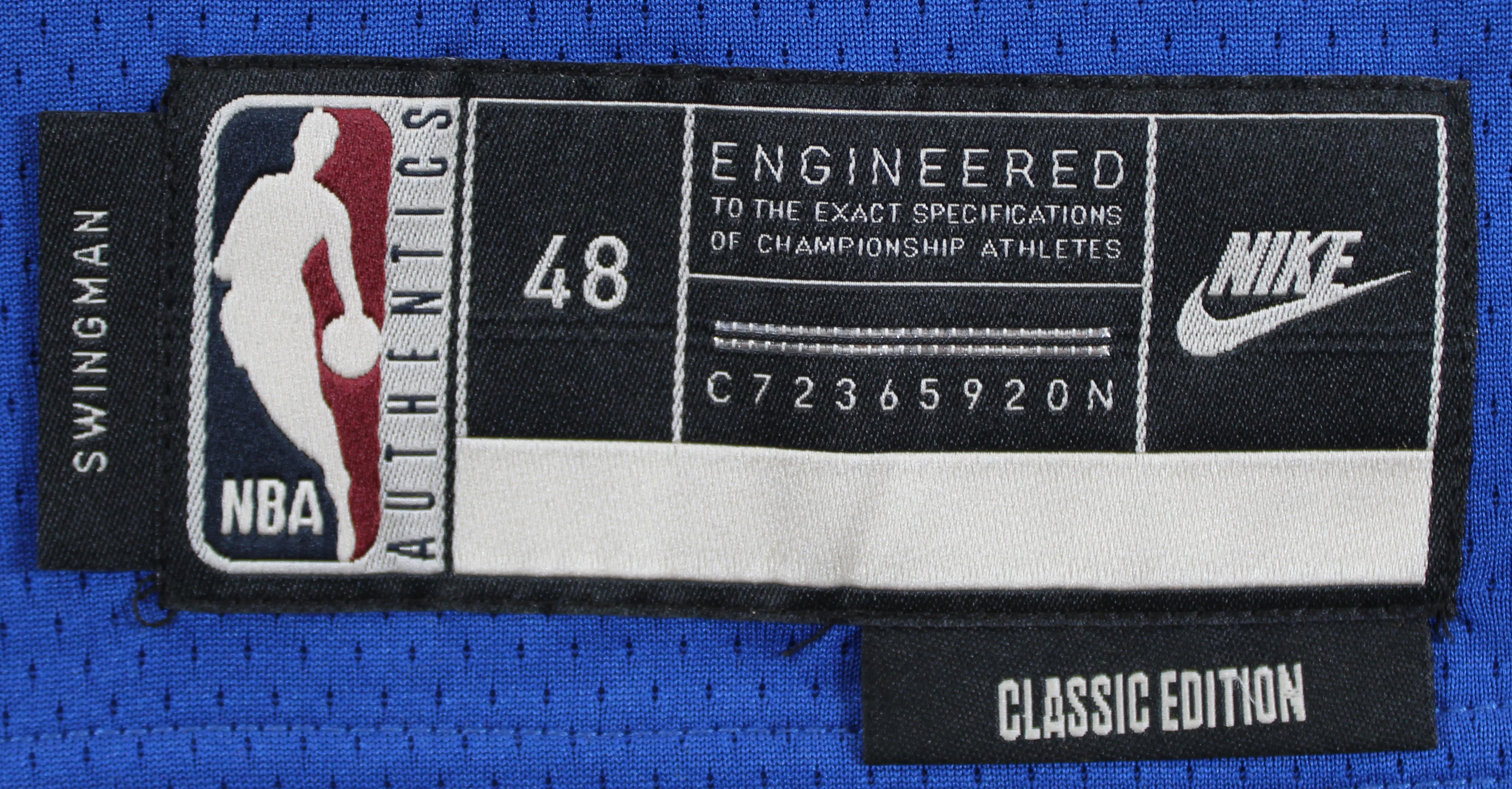 Warriors Stephen Curry Signed Blue Nike Classics Edition Swingman Jersey JSA 2 - Image 5