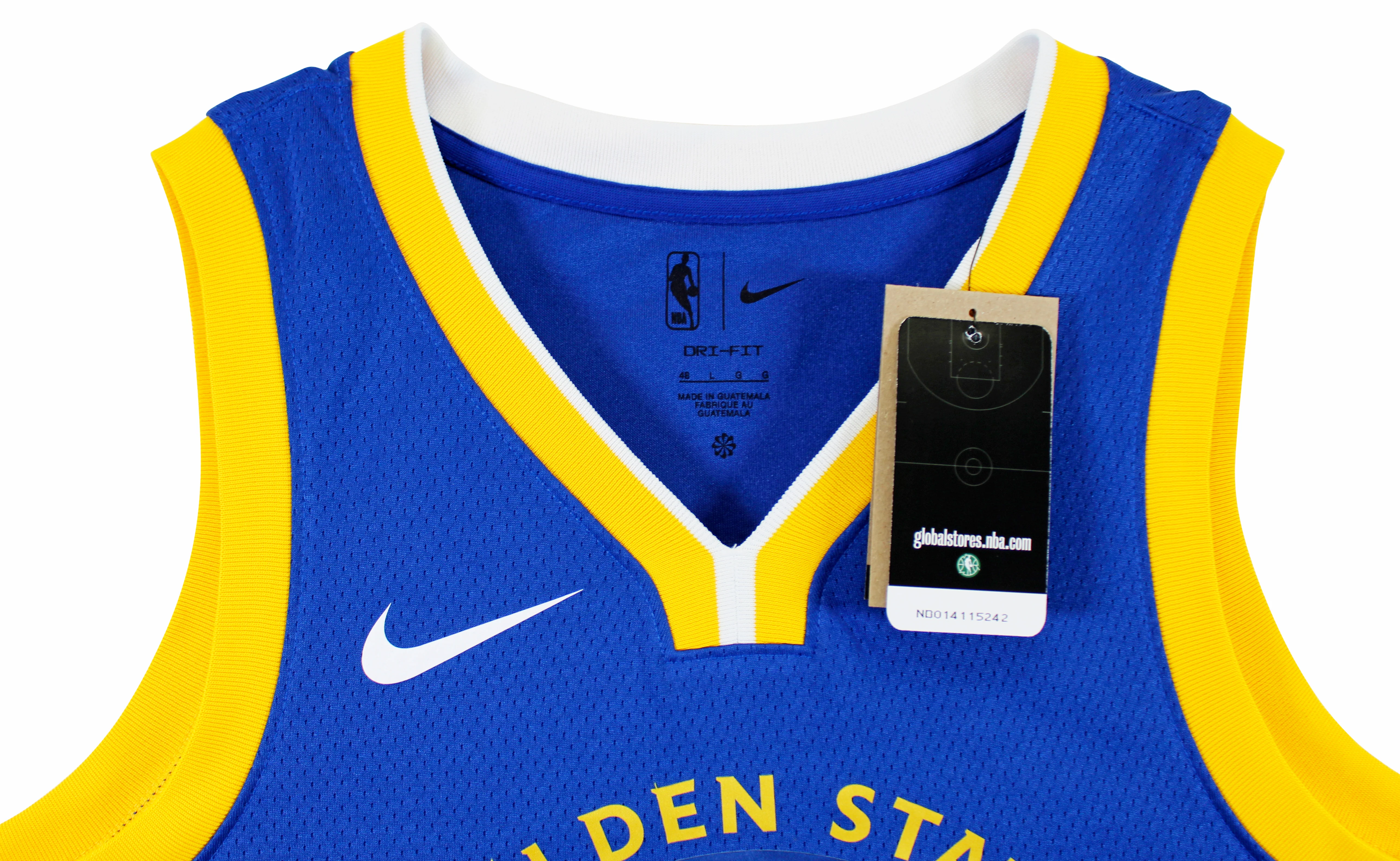 Warriors Stephen Curry Signed Blue Nike Icon Edition Swingman Jersey JSA - Image 6