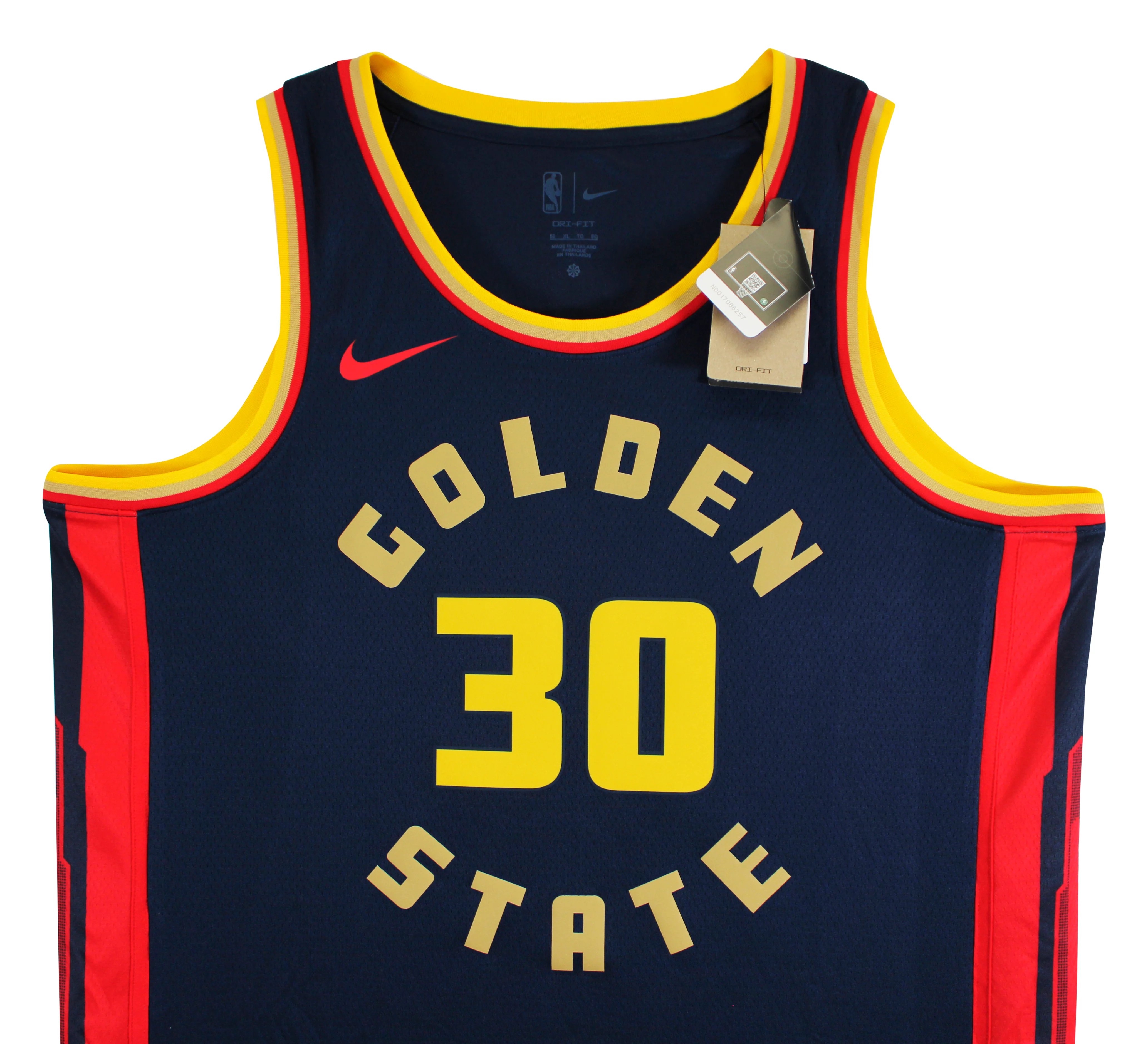 Warriors Stephen Curry Signed Navy Blue Nike 2024 City Swingman Jersey BAS - Image 6