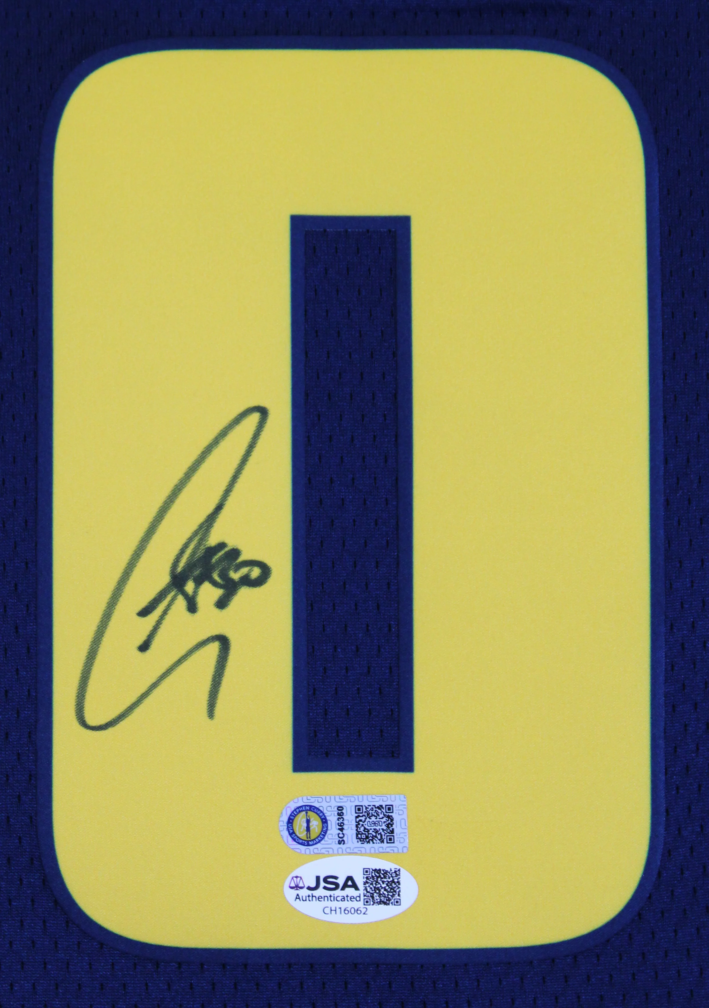 Warriors Stephen Curry Signed Navy Blue Nike 2024 City Swingman Jersey JSA - Image 4