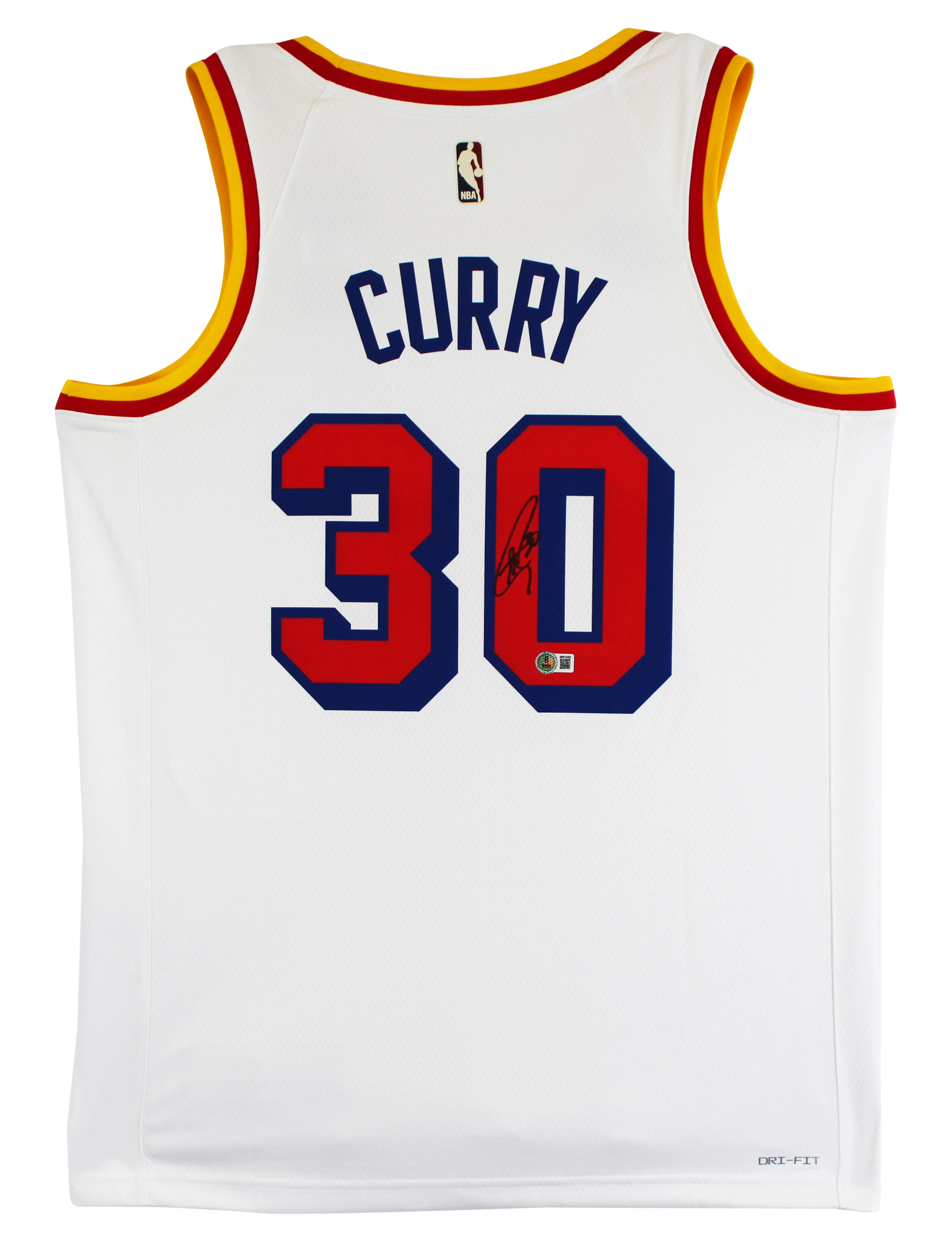 Warriors Stephen Curry Signed White Nike 2024 Classic Ed. Swingman Jersey BAS - Image 3