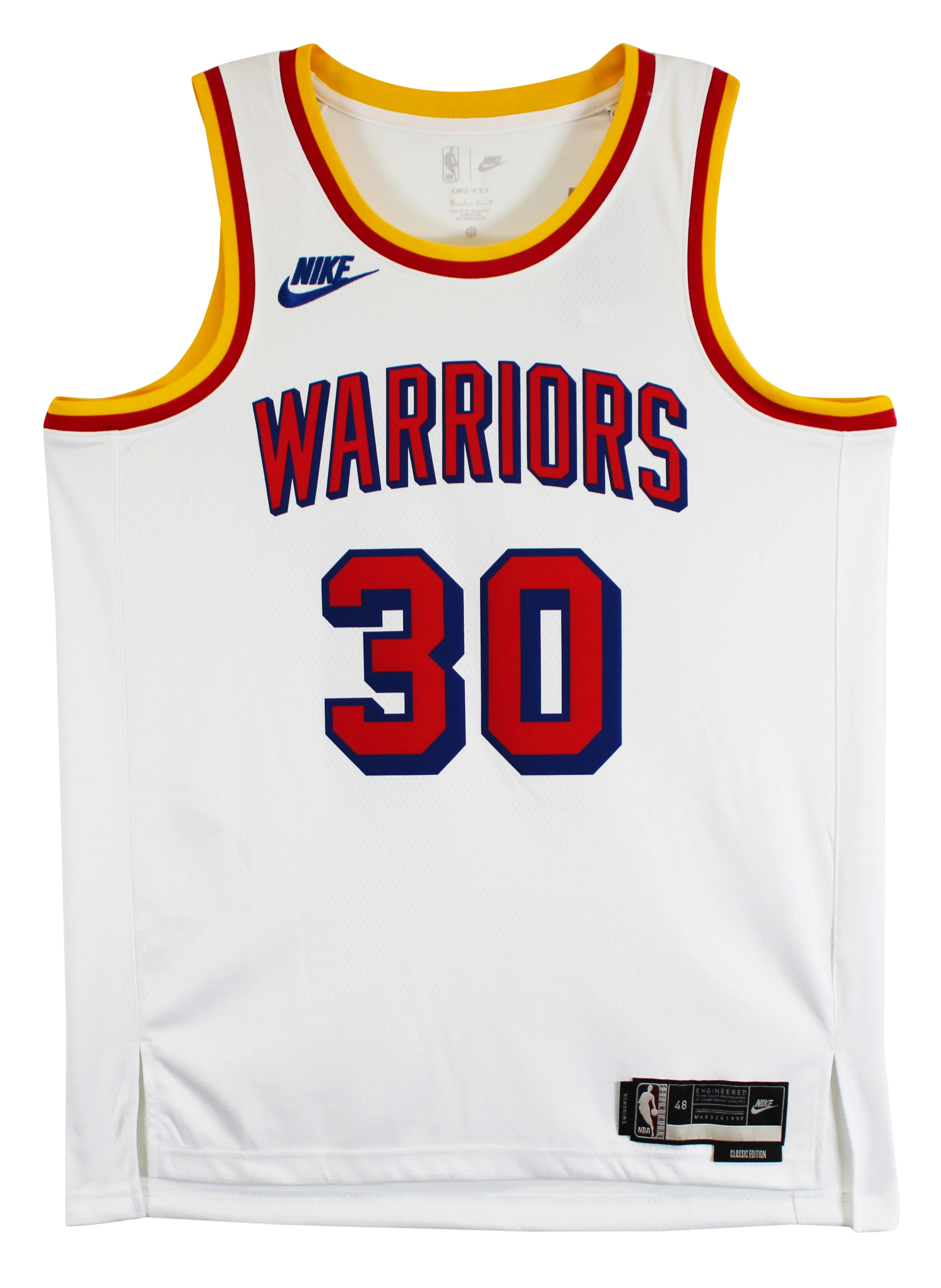 Warriors Stephen Curry Signed White Nike 2024 Classic Ed. Swingman Jersey BAS - Image 5