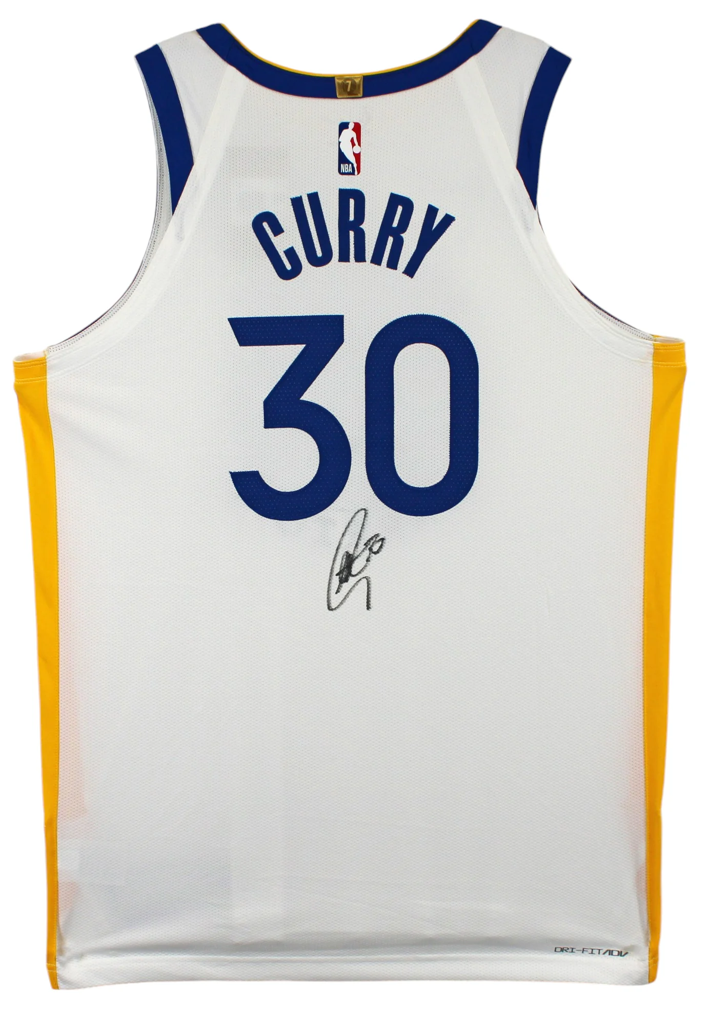 Warriors Stephen Curry Signed White Nike Association Ed Authentic Jersey JSA 1 - Image 3