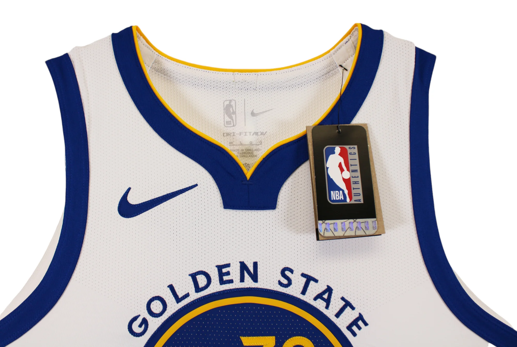 Warriors Stephen Curry Signed White Nike Association Ed Authentic Jersey JSA 1 - Image 8