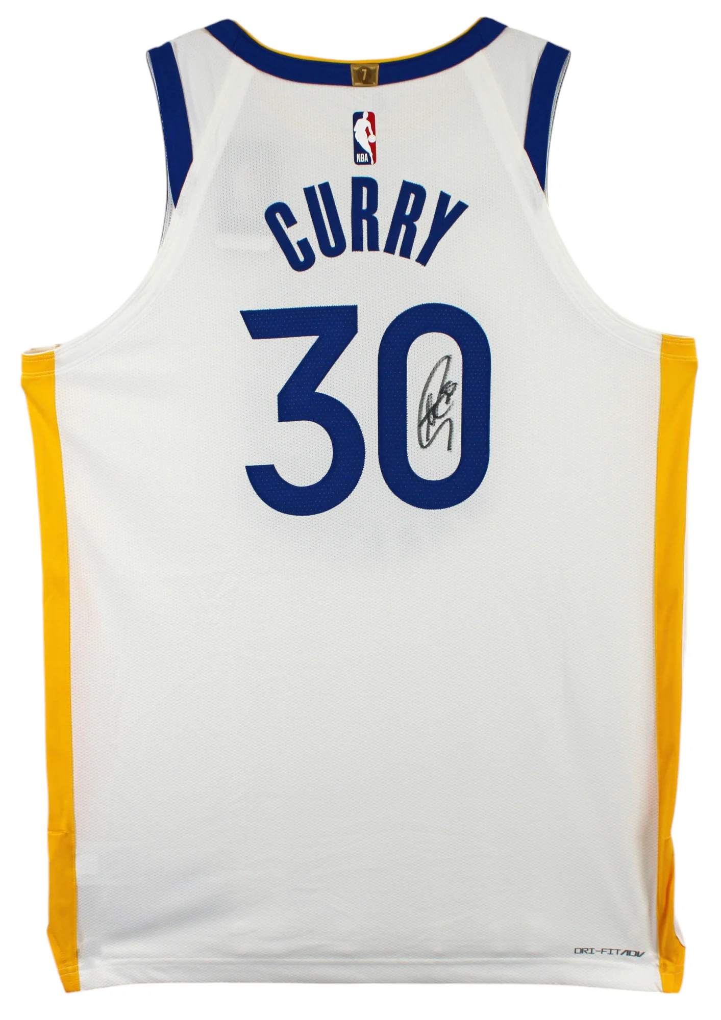 Warriors Stephen Curry Signed White Nike Association Ed Authentic Jersey JSA 2 - Image 3