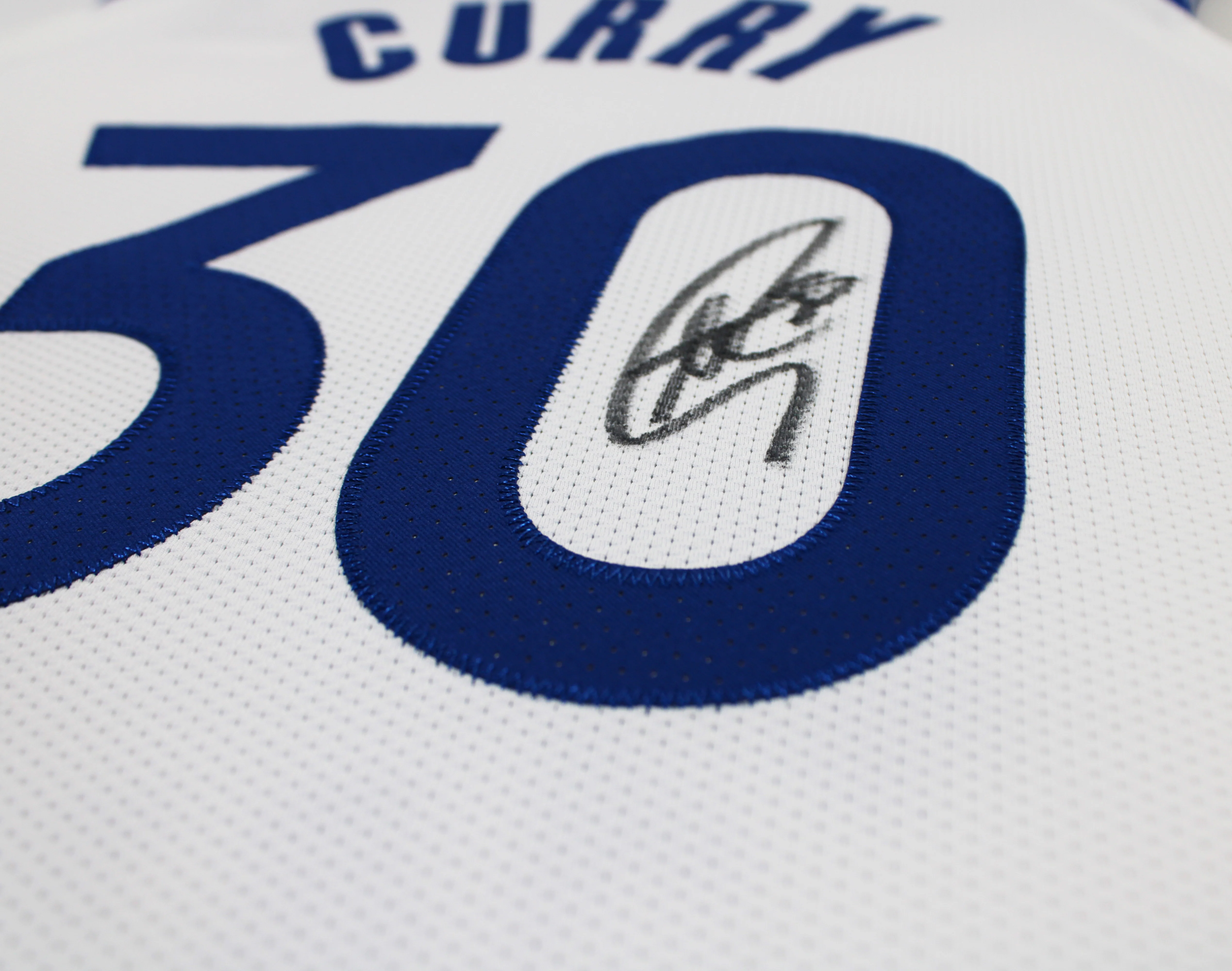 Warriors Stephen Curry Signed White Nike Association Ed Authentic Jersey JSA 2 - Image 4