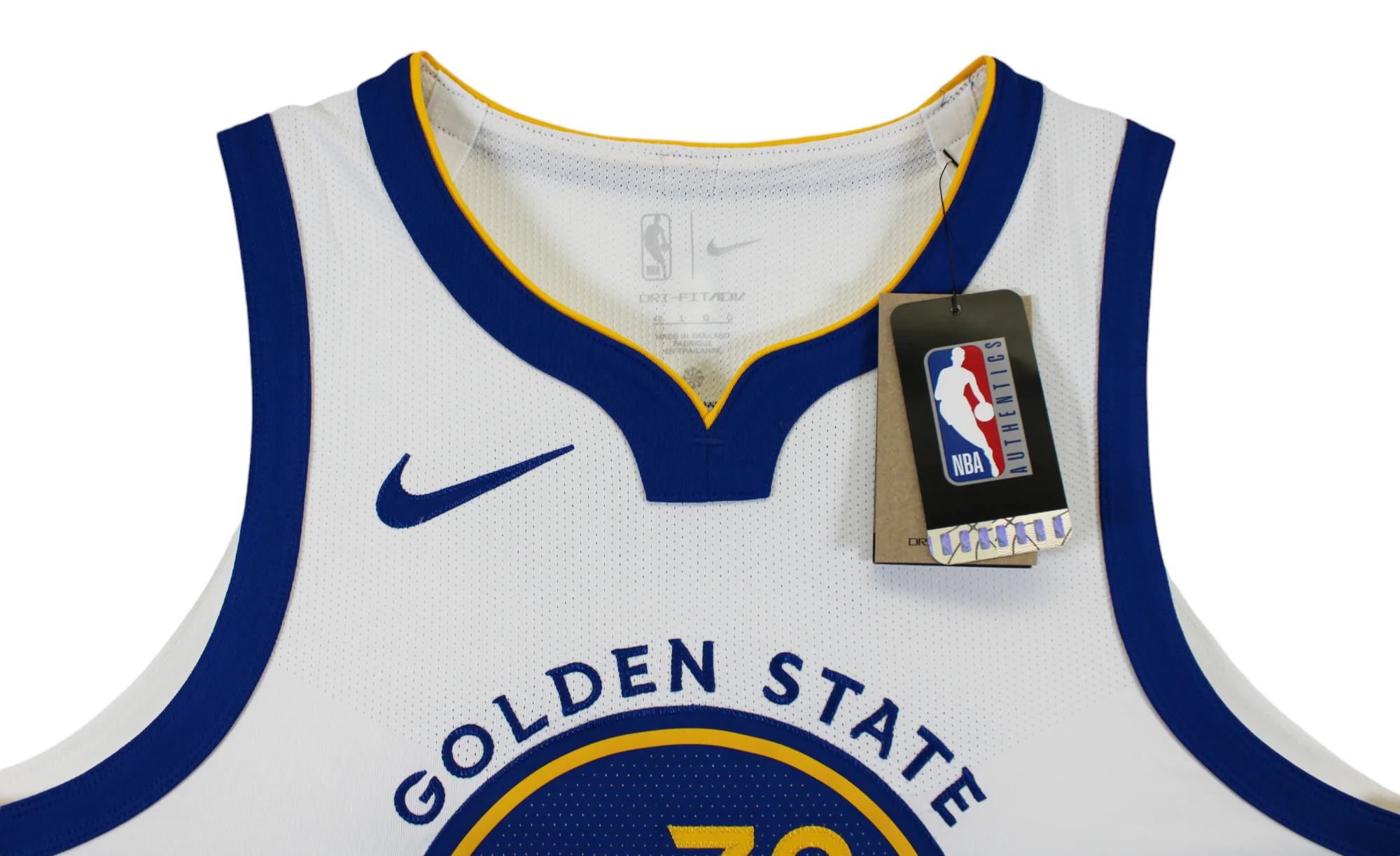 Warriors Stephen Curry Signed White Nike Association Ed Authentic Jersey JSA 2 - Image 8